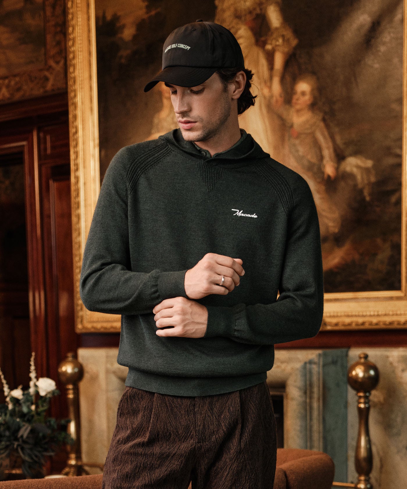 Flow Light Knit Hoodie - Pine