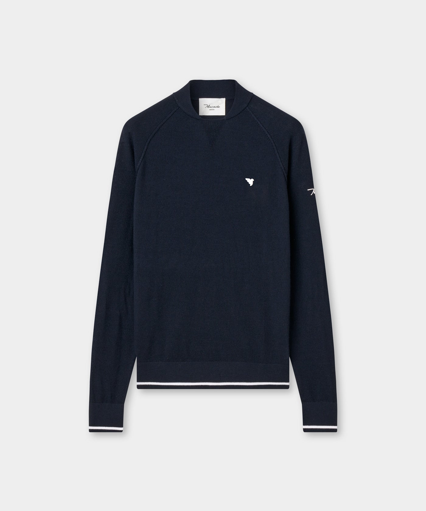 Flow Light Bomber Neck - Navy