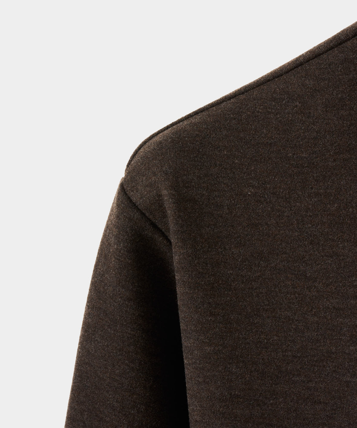 Hayes Long Sleeve Zip Polo - Brown