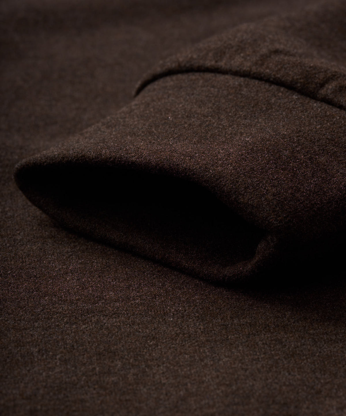 Hayes Long Sleeve Zip Polo - Brown