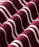 Heather Striped Knit Shirt - Burgundy