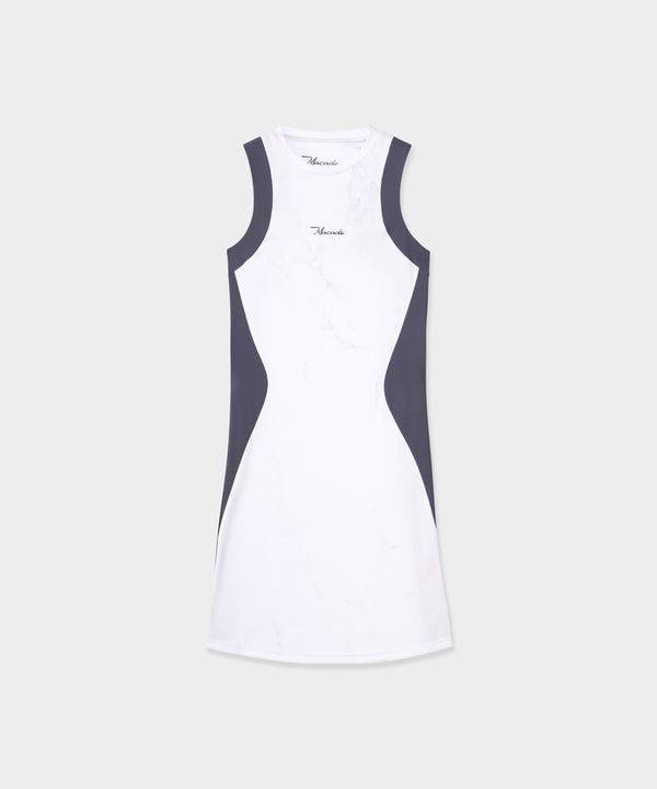 Inez TX Script Dress - Marble