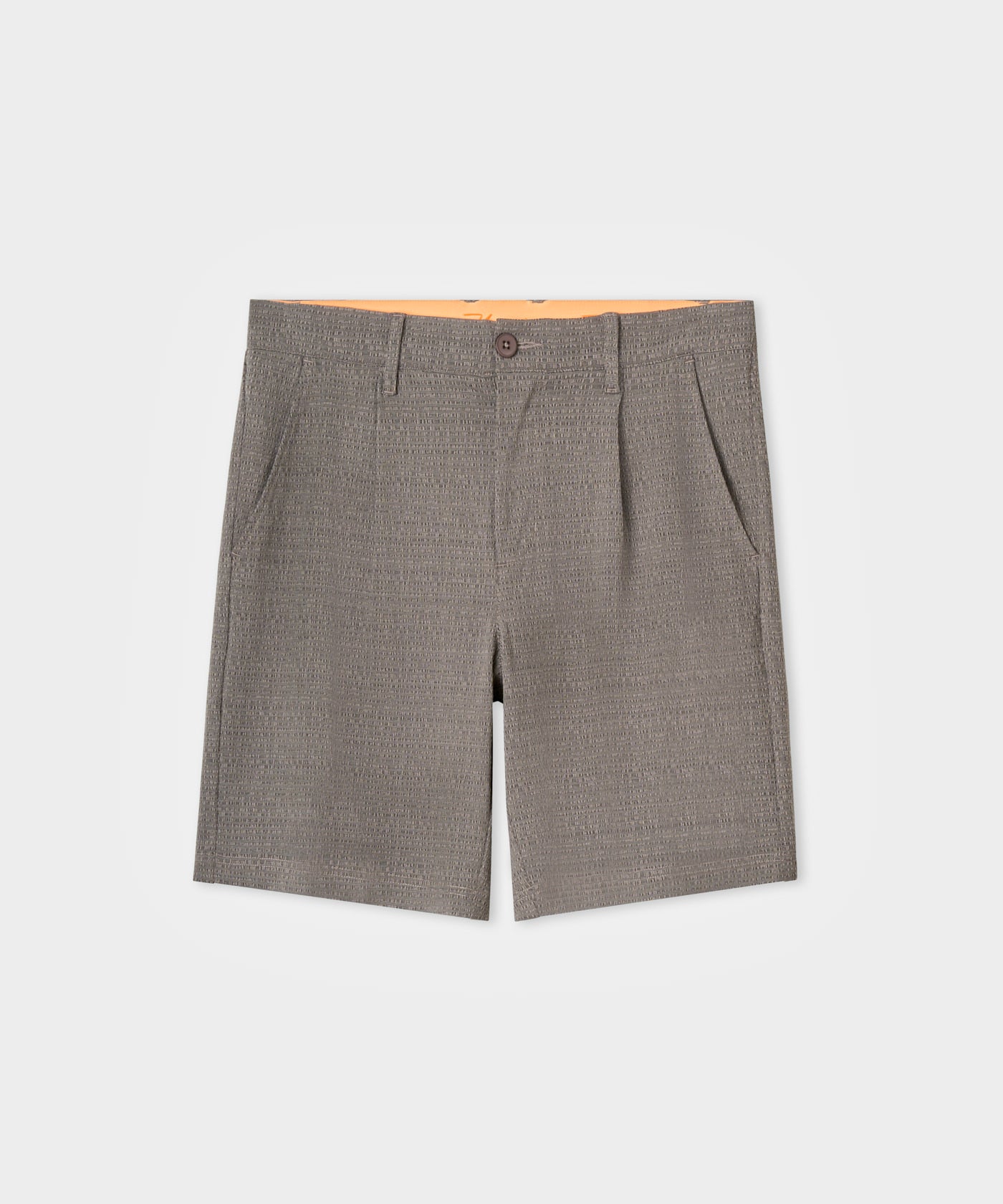 Ridgeweave Pleated Shorts - Jet Grey flatlay 01