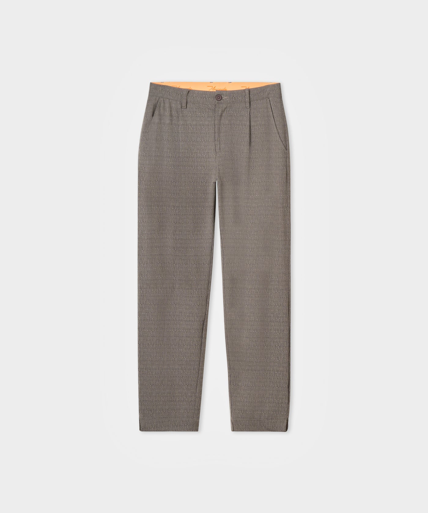 Ridgeweave Pleated Trousers - Jet Grey