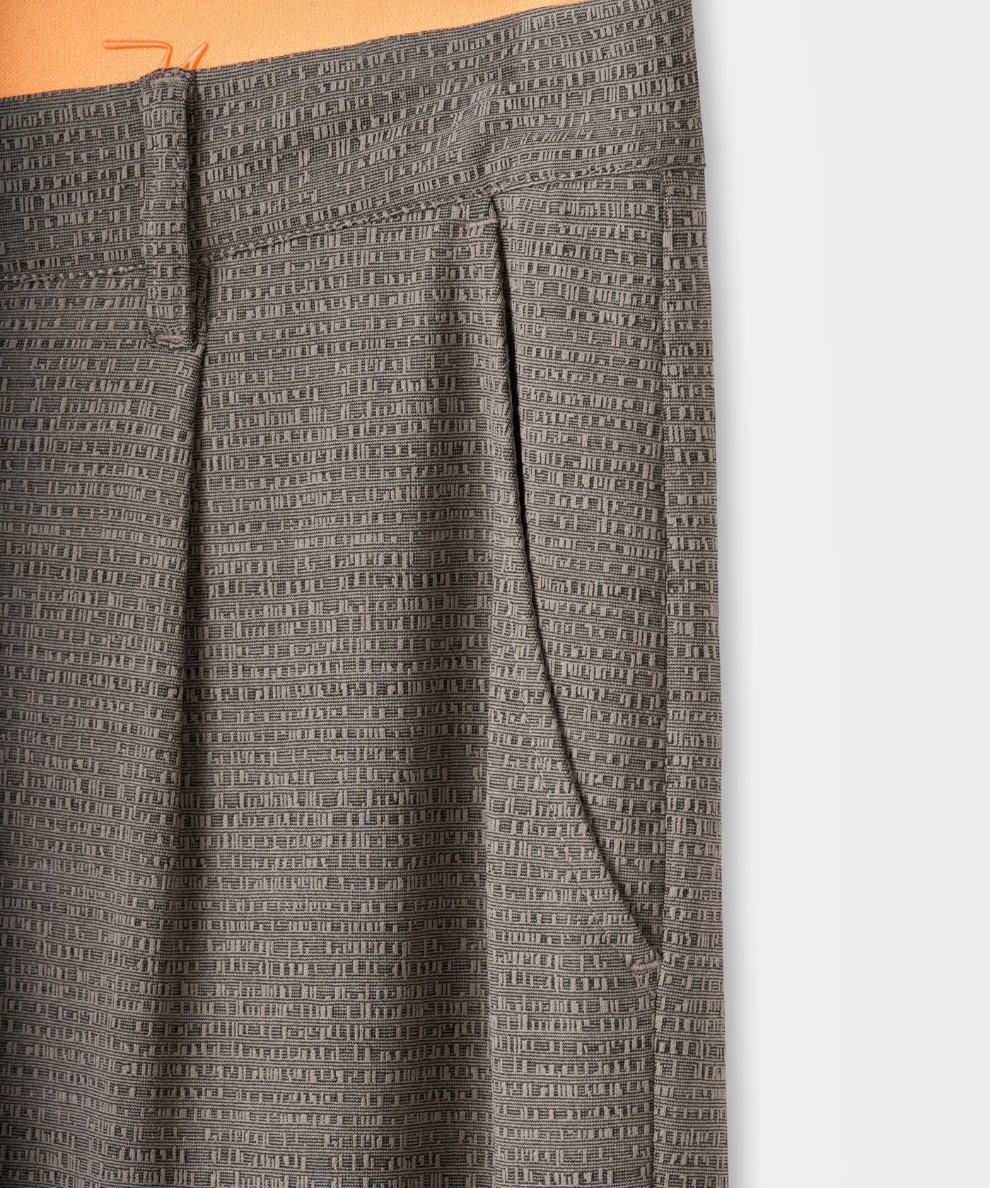 Ridgeweave Pleated Trousers - Jet Grey flatlay 03