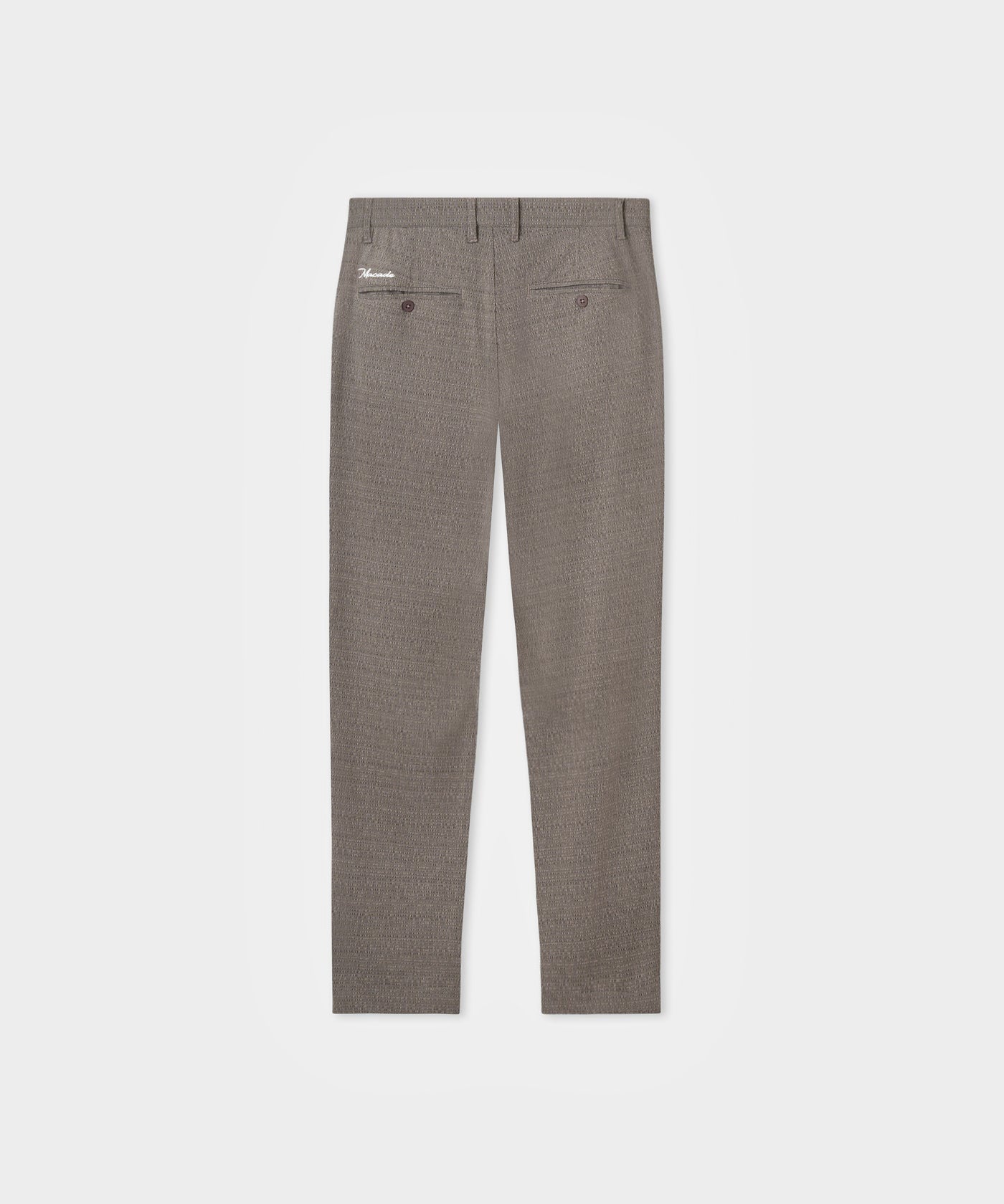 Ridgeweave Pleated Trousers - Jet Grey