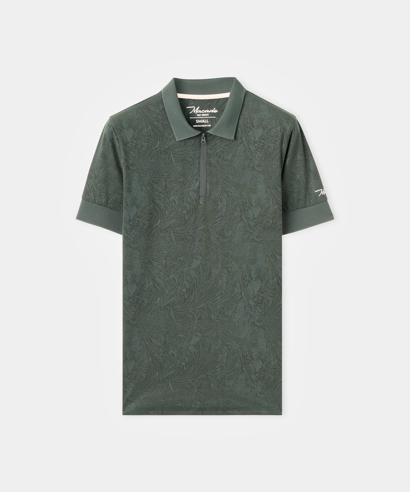 Lace Green Paisley Zip Shirt