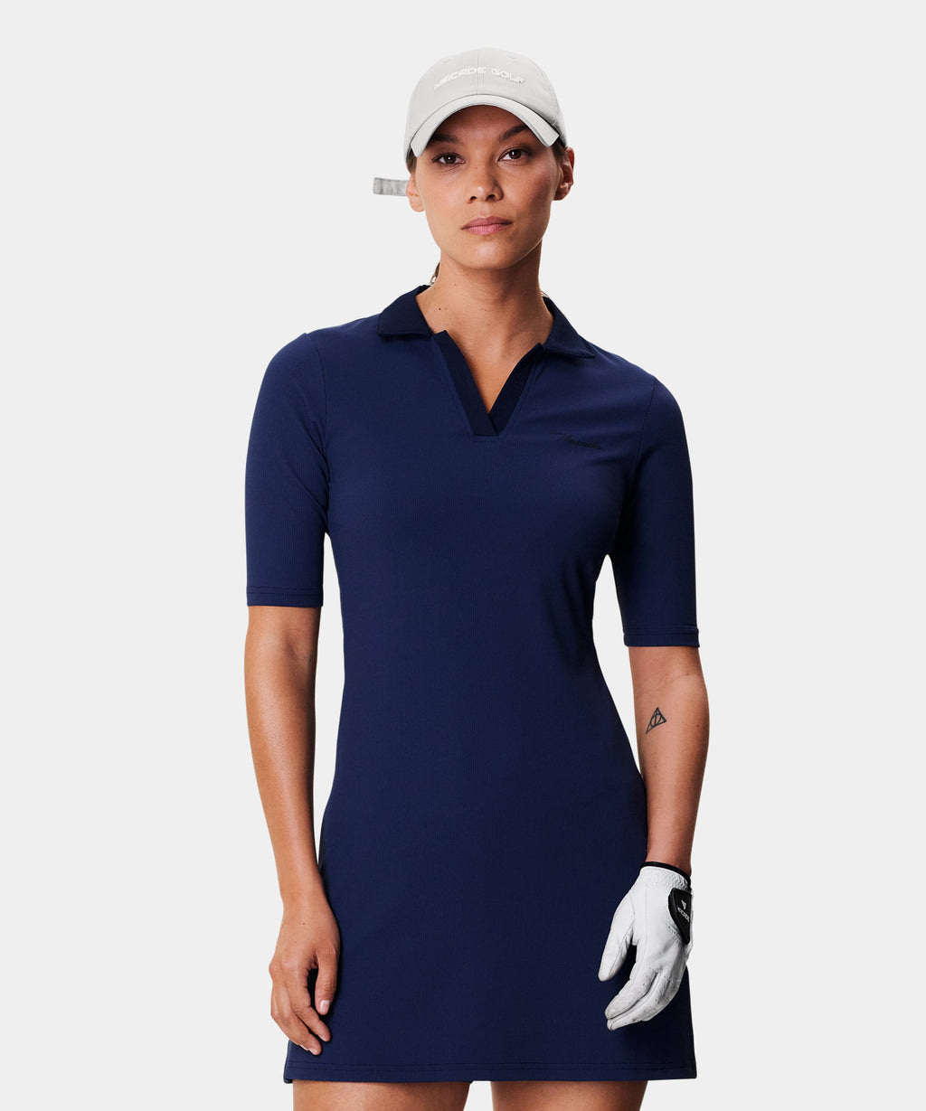 Lana Open Collar Dress Macade Golf