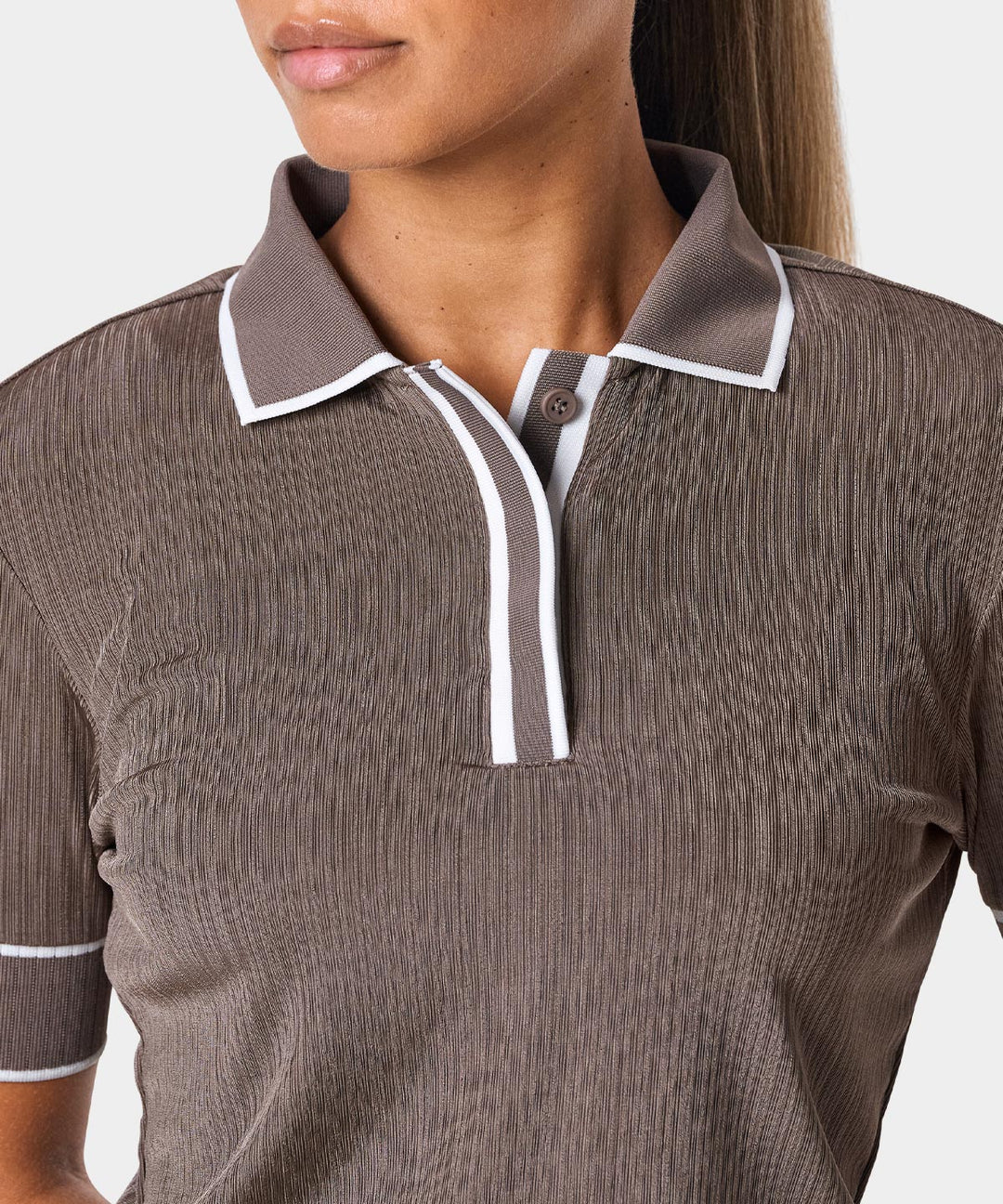 Lucy Taupe Polo Shirt Macade Golf