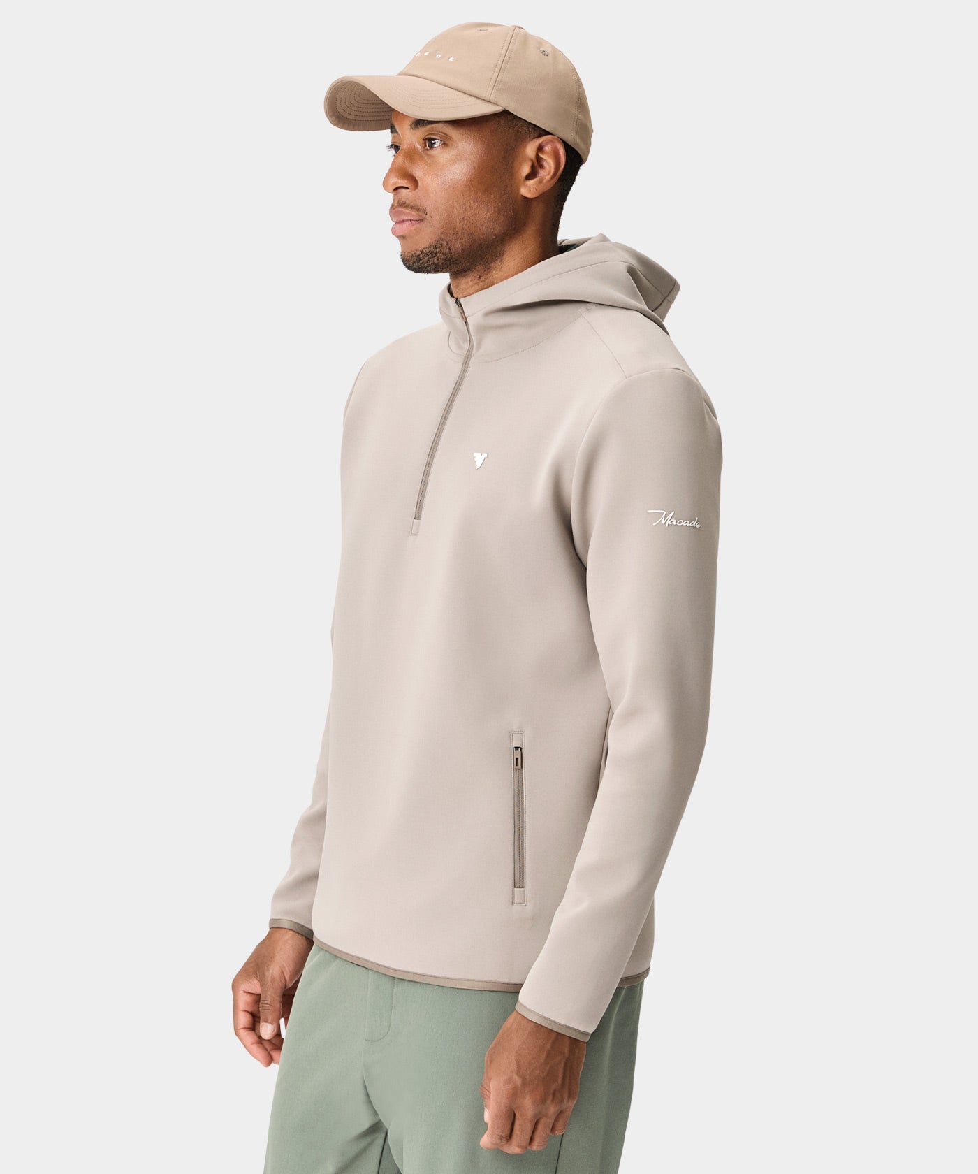 Therma Hoodie Zip - Taupe