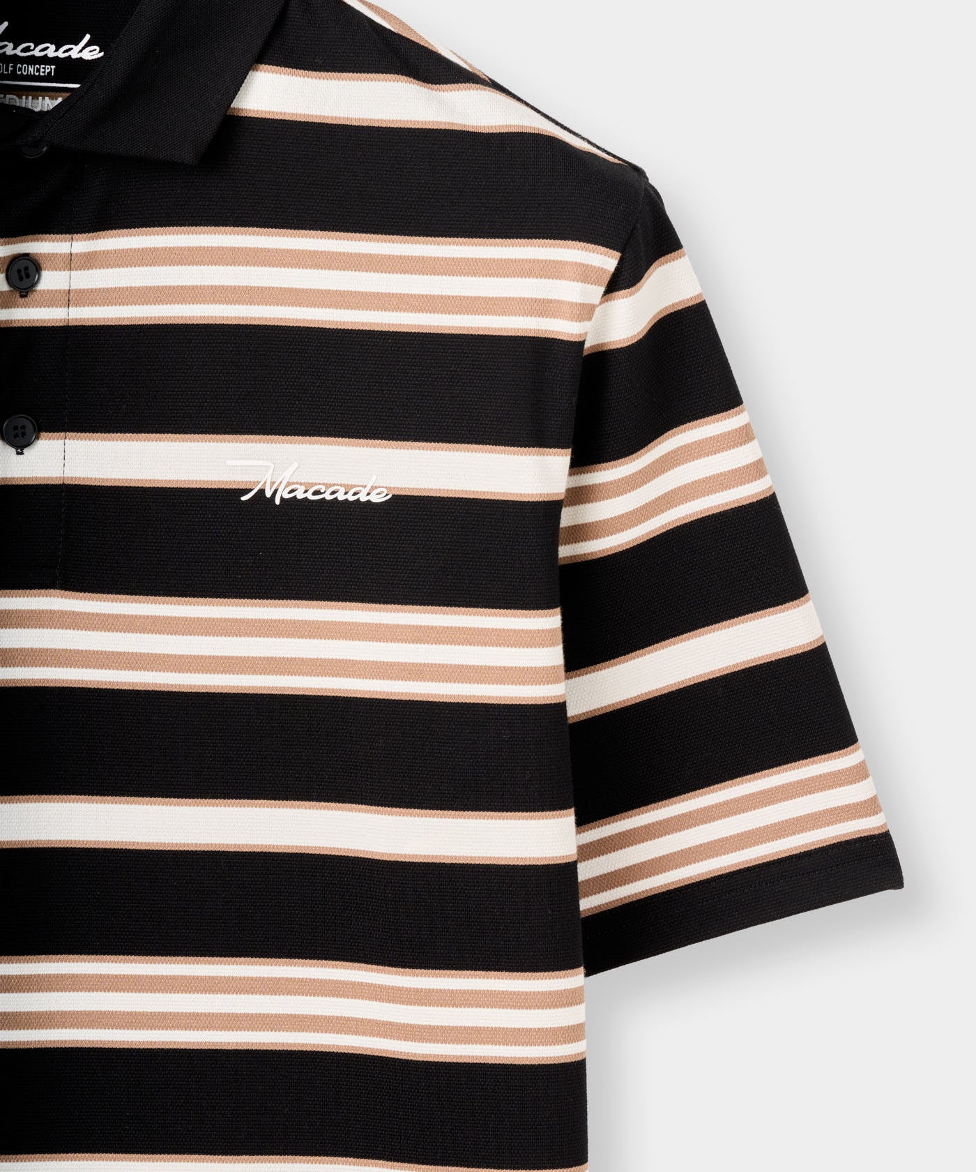 Striped Script Shirt - Black