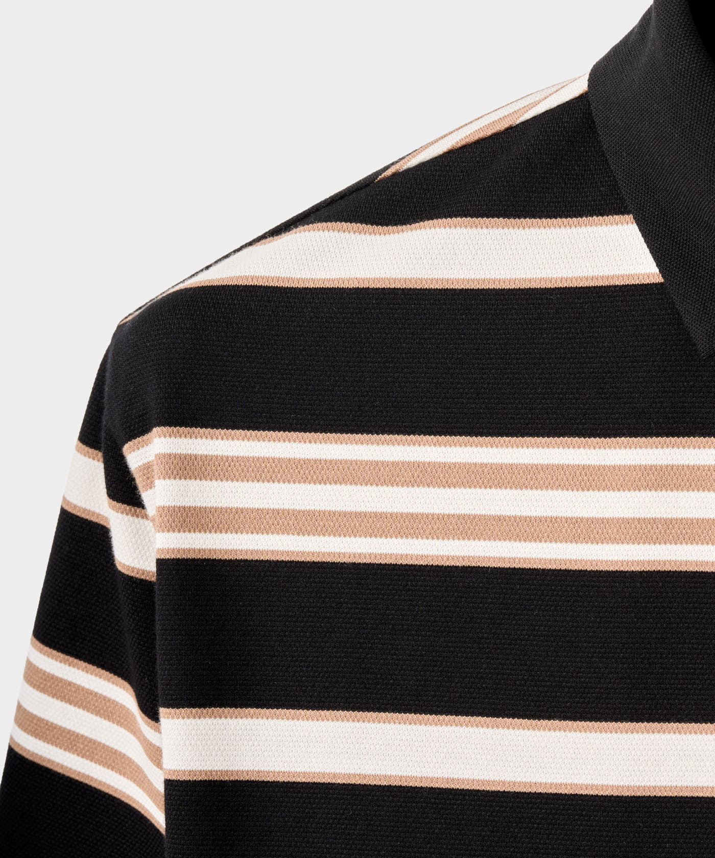 Striped Script Shirt - Black