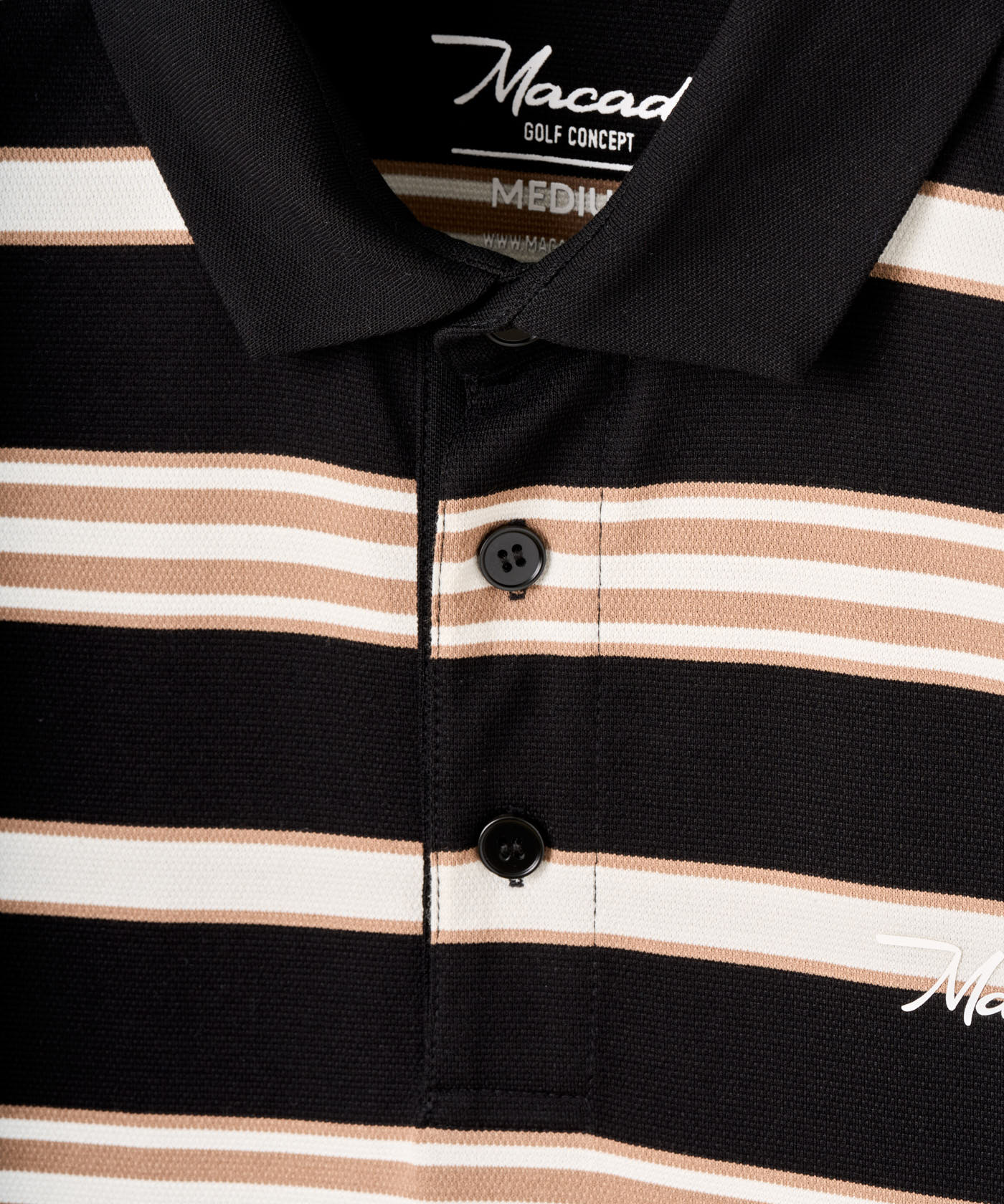 Striped Script Shirt - Black