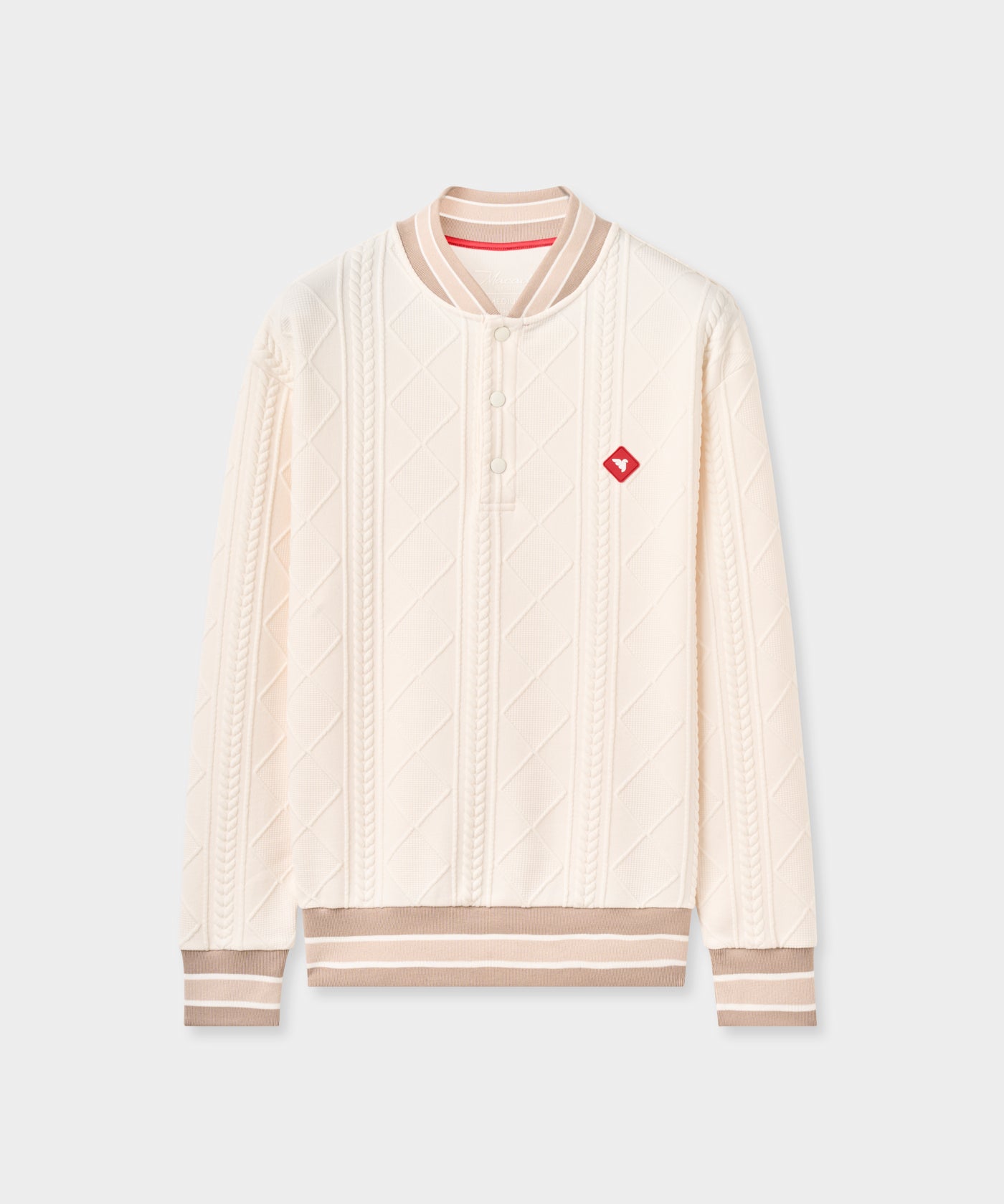 TX Bomber Pullover - Bone