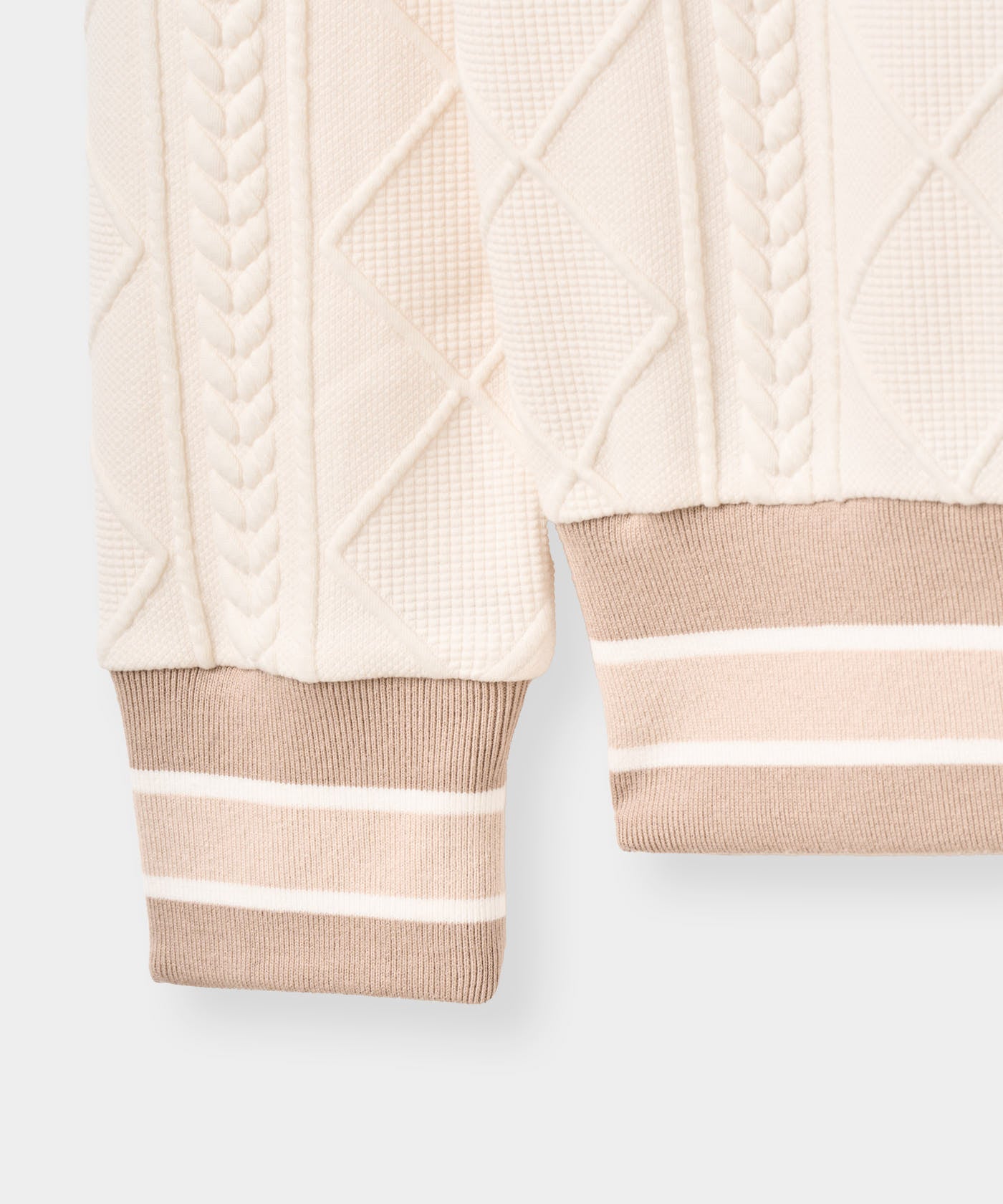 TX Bomber Pullover - Bone