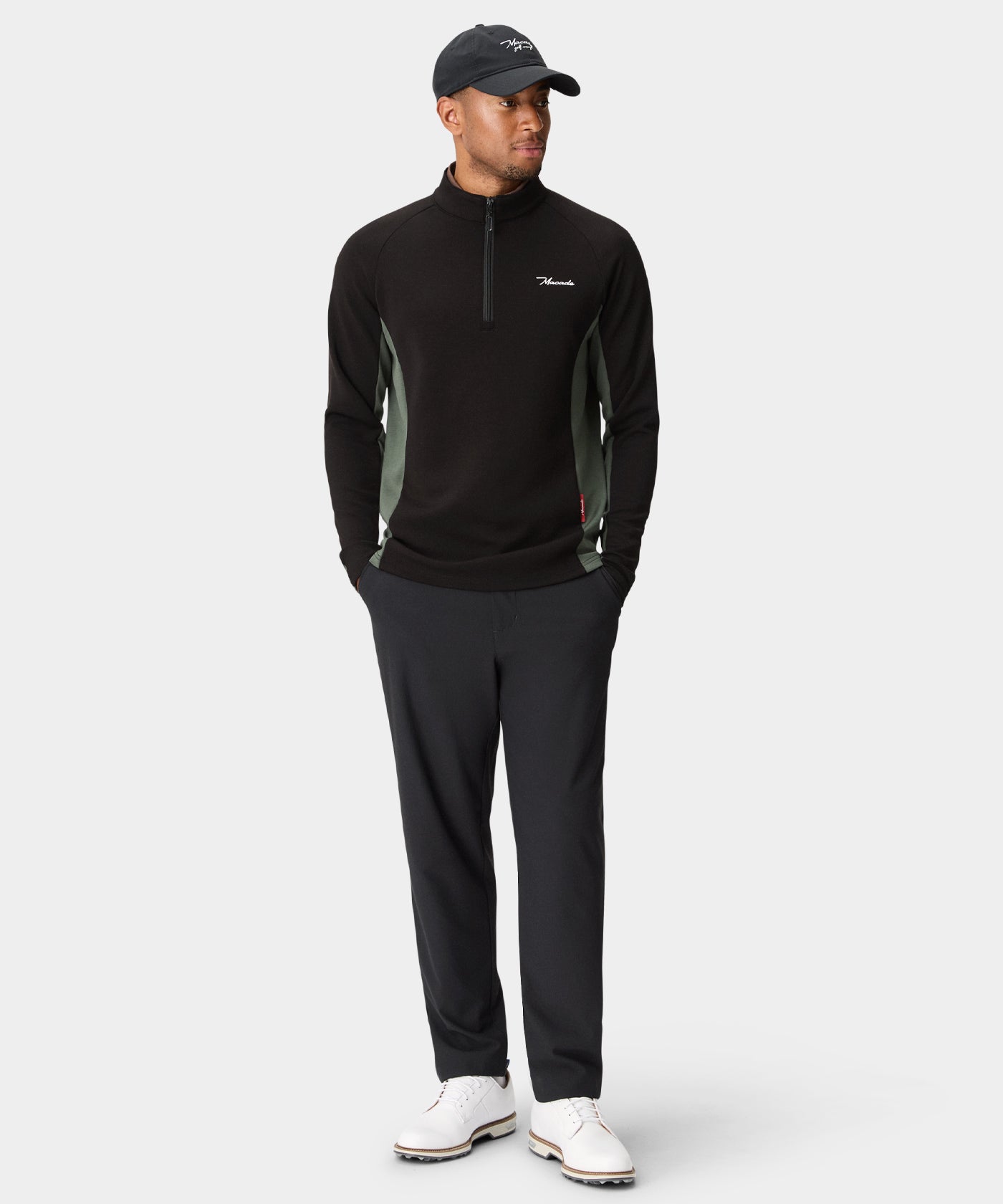 TX Course Quarter Zip - Black – Macade Golf