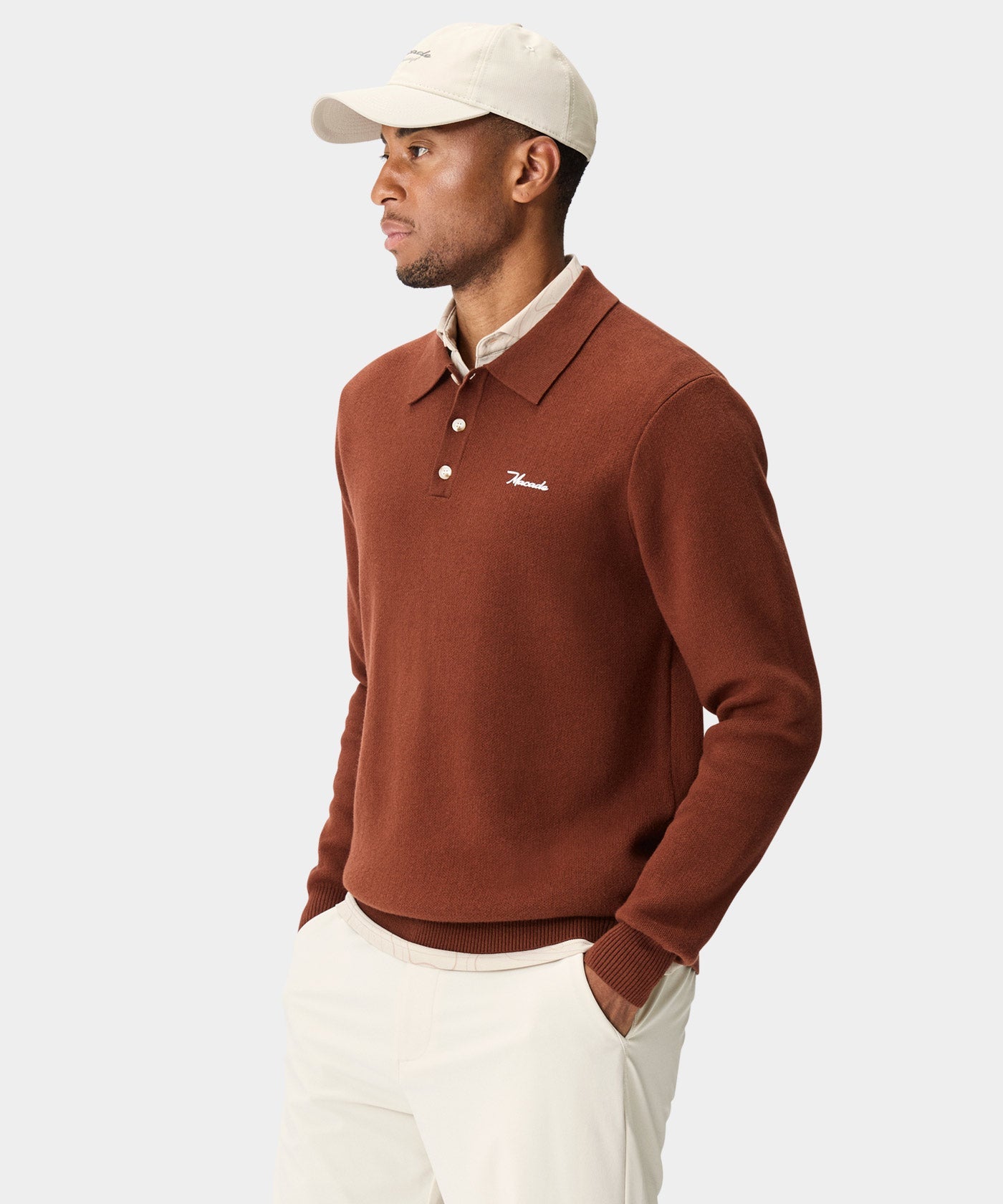 Club Knit Polo - Rust