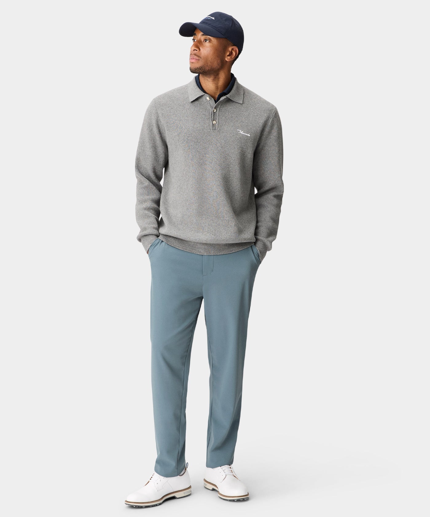 Lightweight Relaxed Trouser - Stone Blue