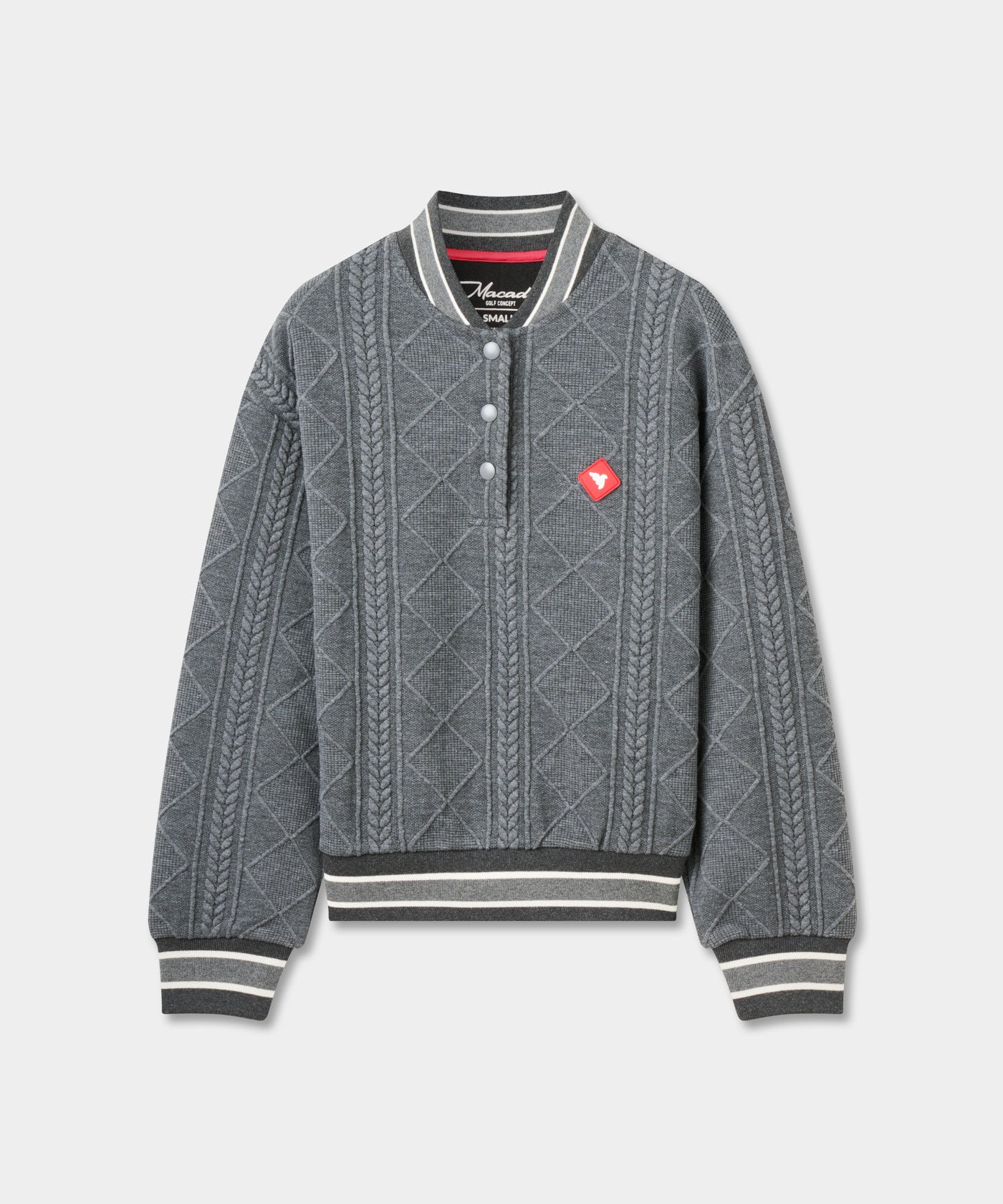 Grey TR Bomber Pullover