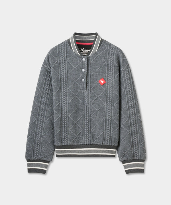 TR Bomber Pullover - Grey
