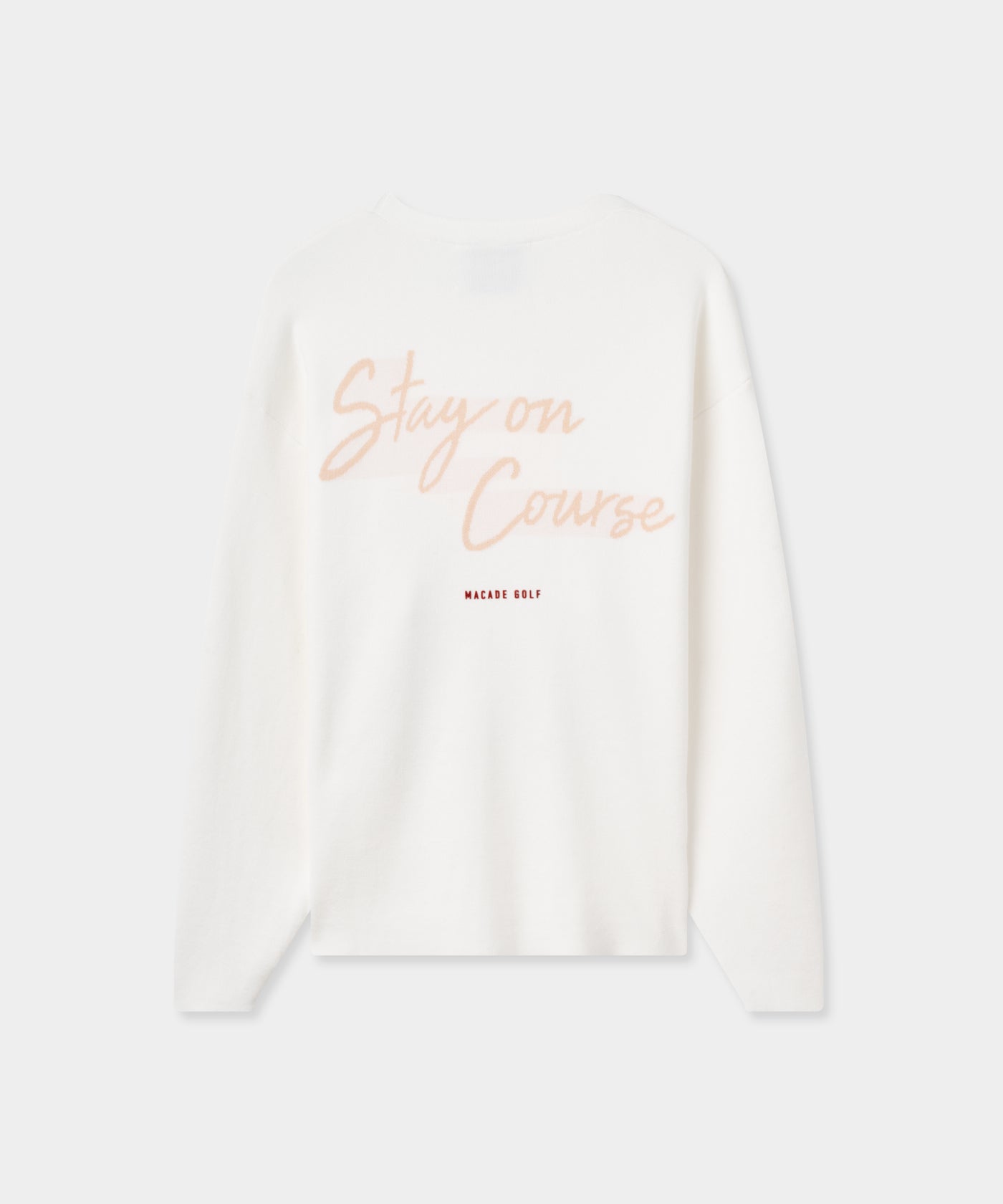 Ivory Oversized Intarsia Cardigan