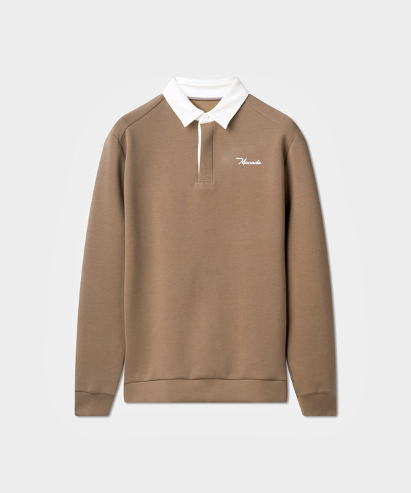 Blades Polo Sweatshirt - Sepia