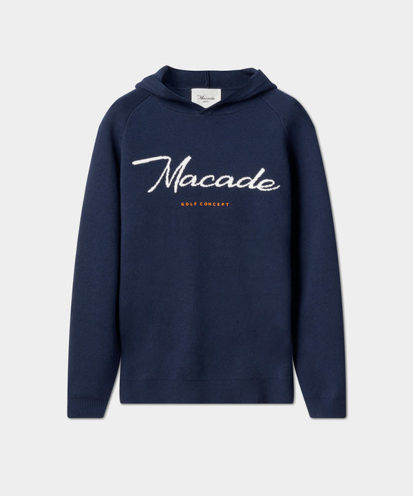 Signature Knit Hoodie - Blue