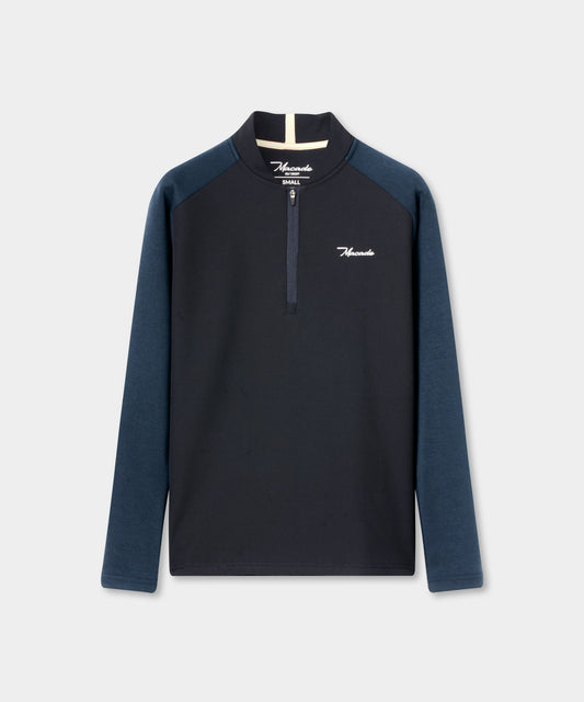 Navy Hybrid Shield TX Quarter Zip