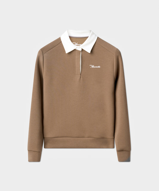 Rae Sepia Polo Sweatshirt
