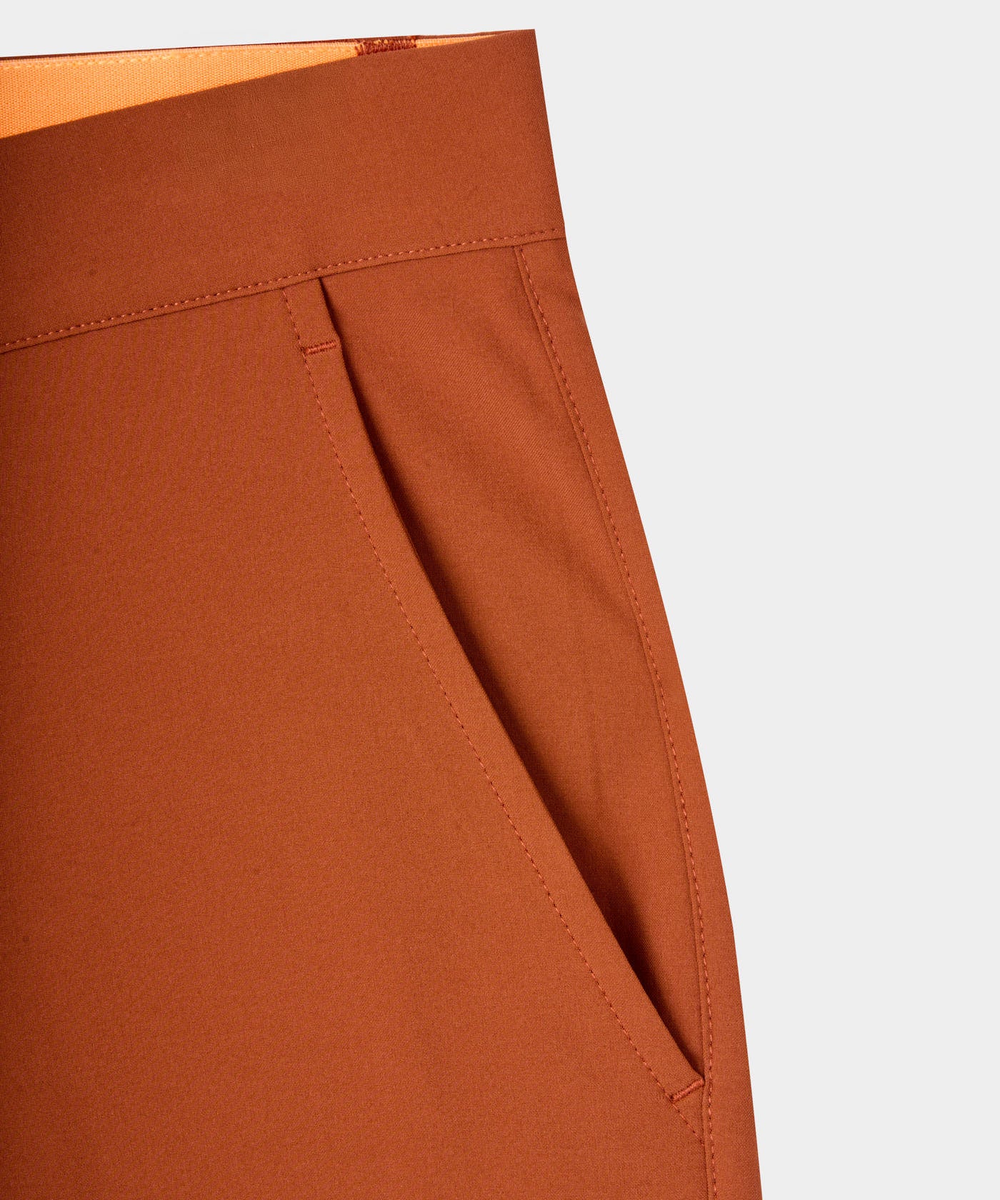 Rust Four-Way Stretch Shorts