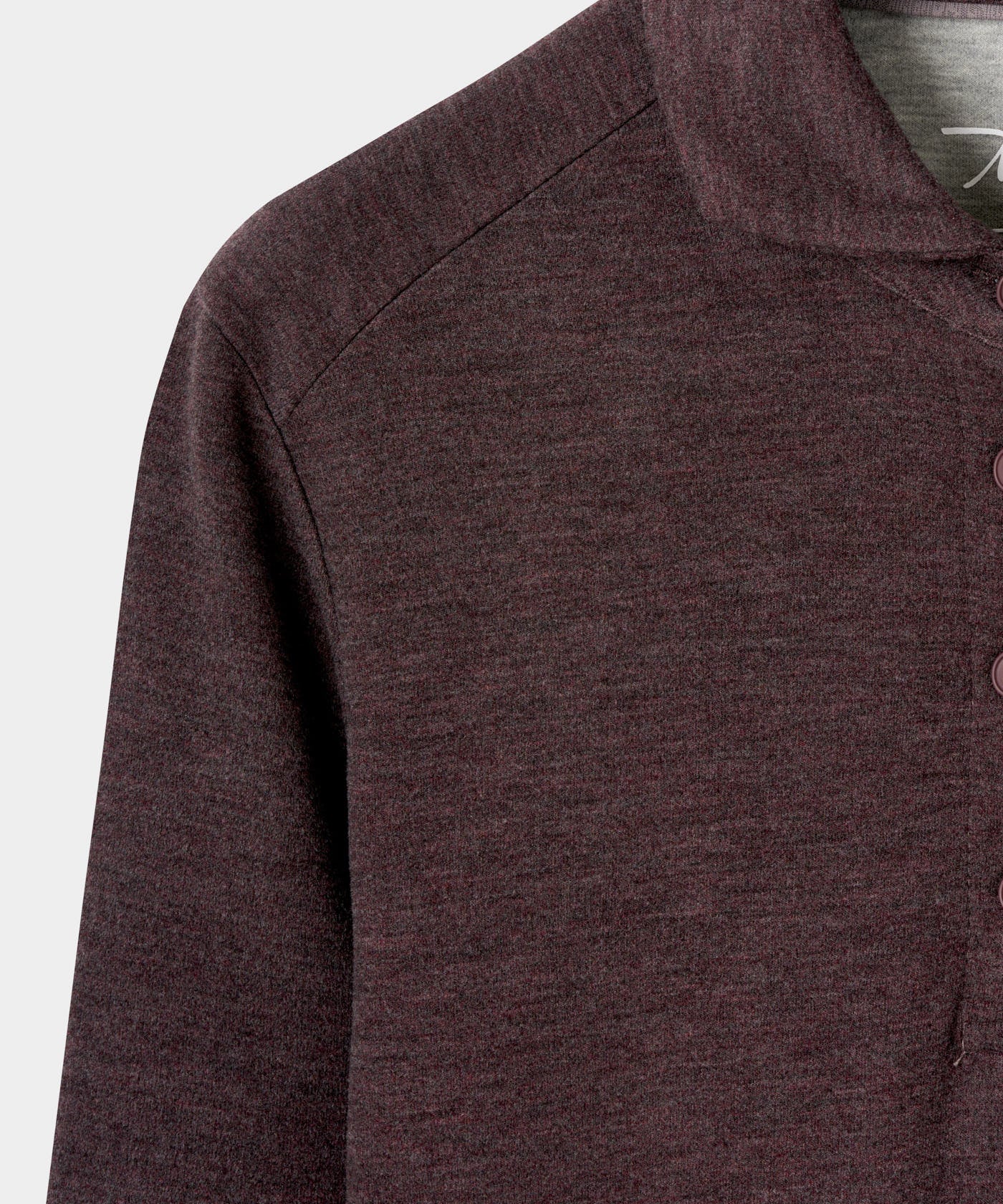 Weave Dark Purple Brushed Shirt