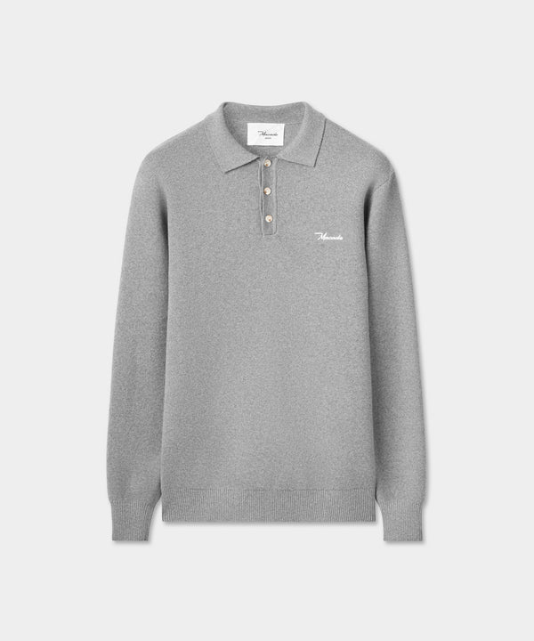 Club Knit Polo - Grey