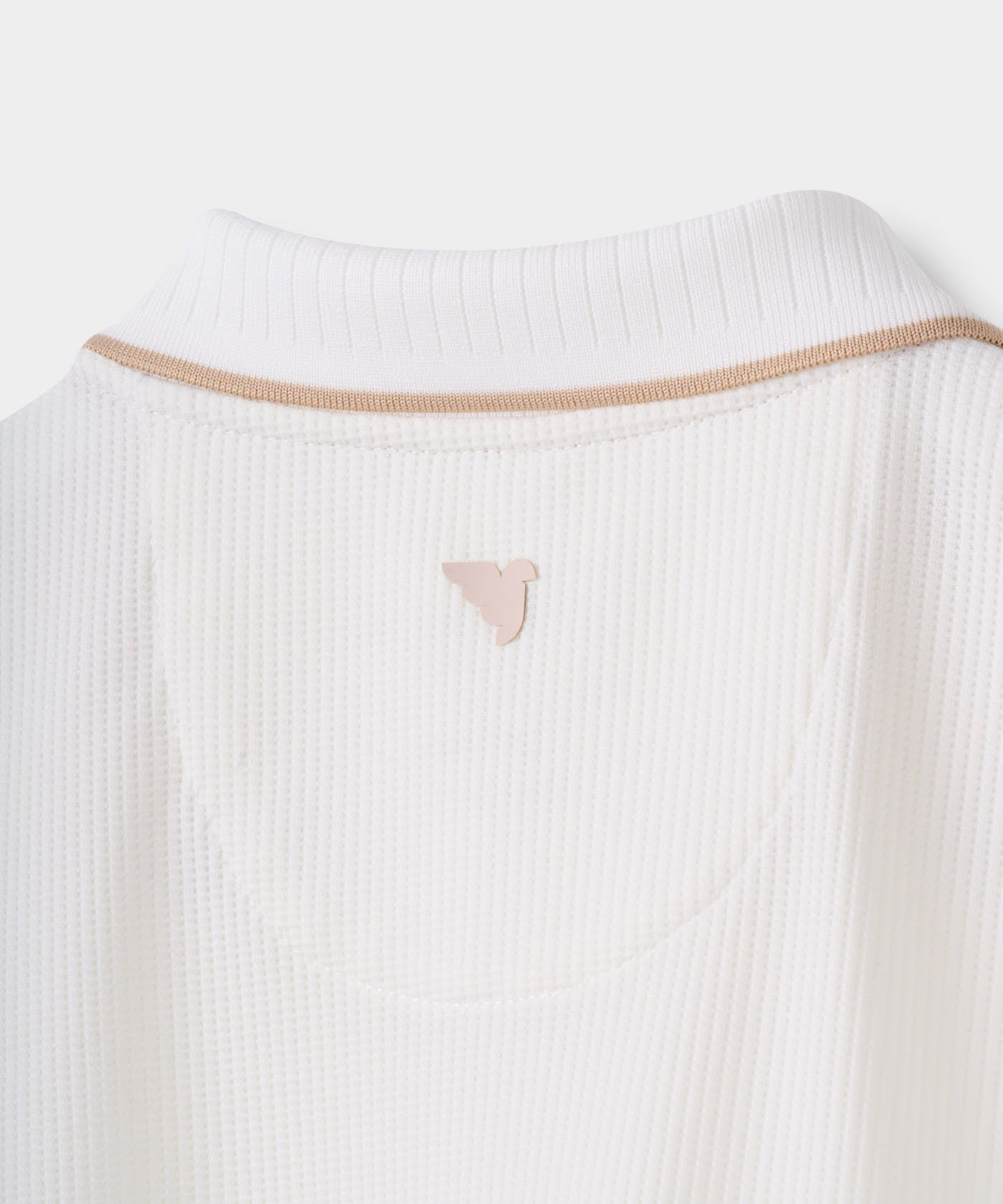 White Players Zip Sleeveless Shirt