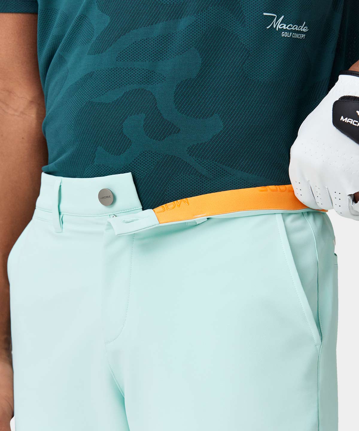 Mint Four-Way Stretch Shorts Macade Golf