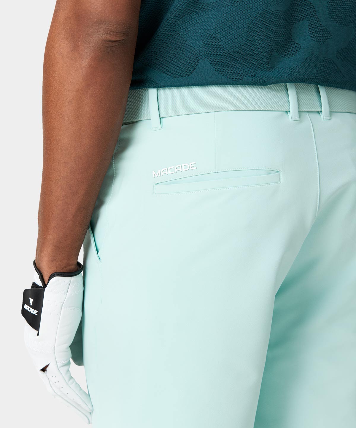 Mint Four-Way Stretch Shorts Macade Golf