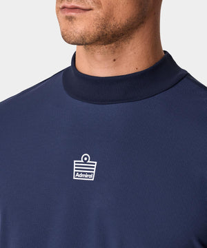 Navy Admiral Mock Neck Shirt Macade Golf