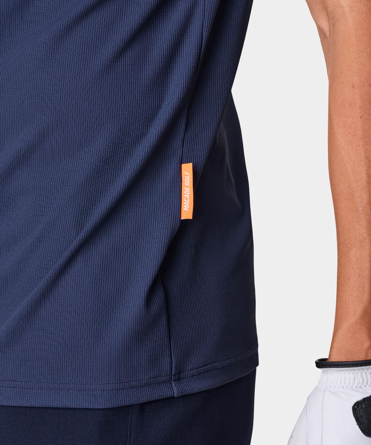 Navy Admiral Mock Neck Shirt Macade Golf