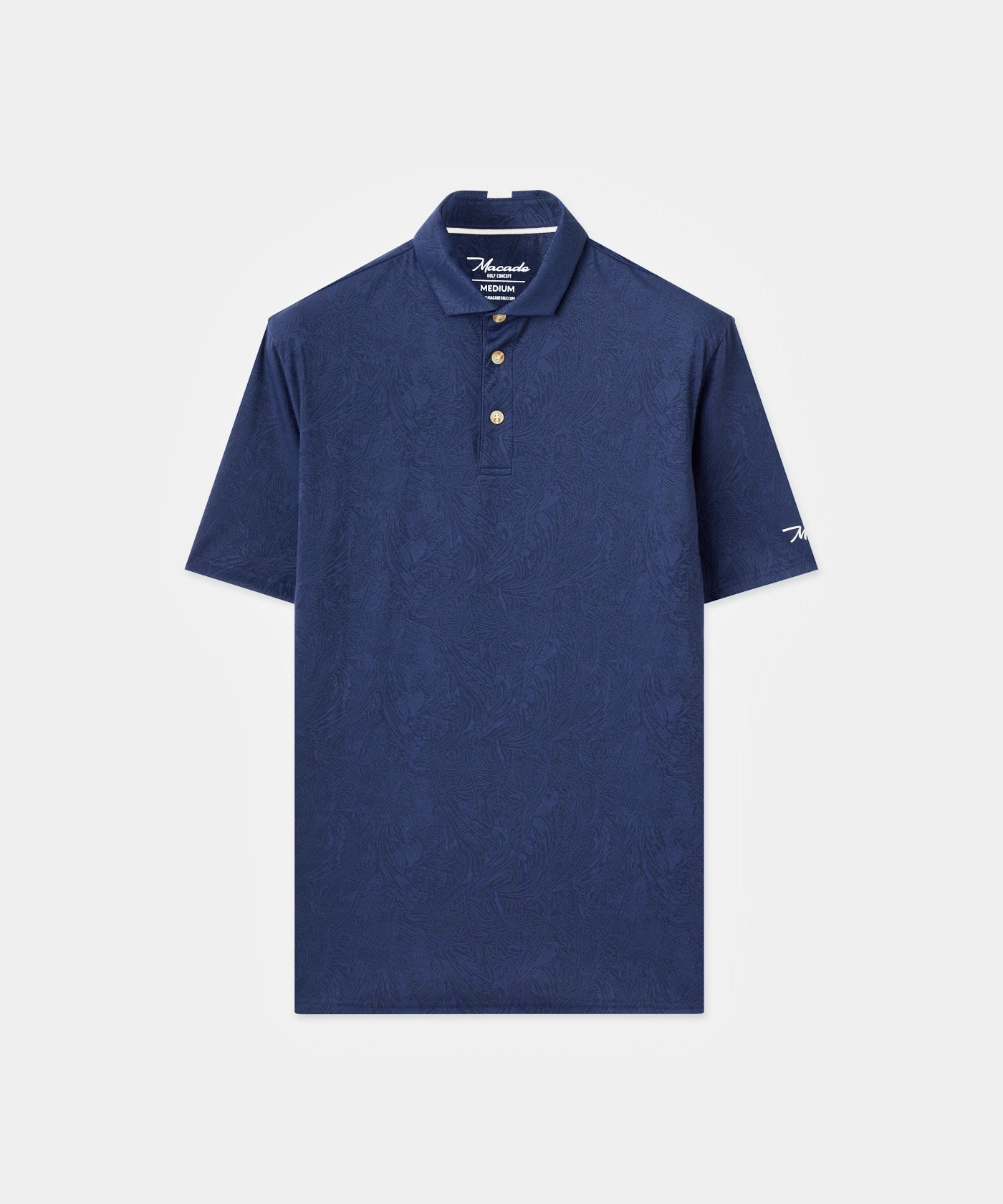 Navy Paisley Core Polo Shirt