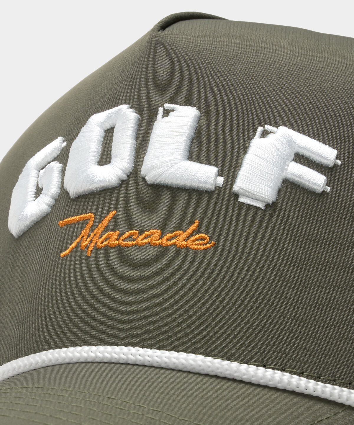 Olive Crossover Rope Snapback Macade Golf