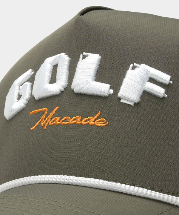 Crossover Rope Snapback - Olive