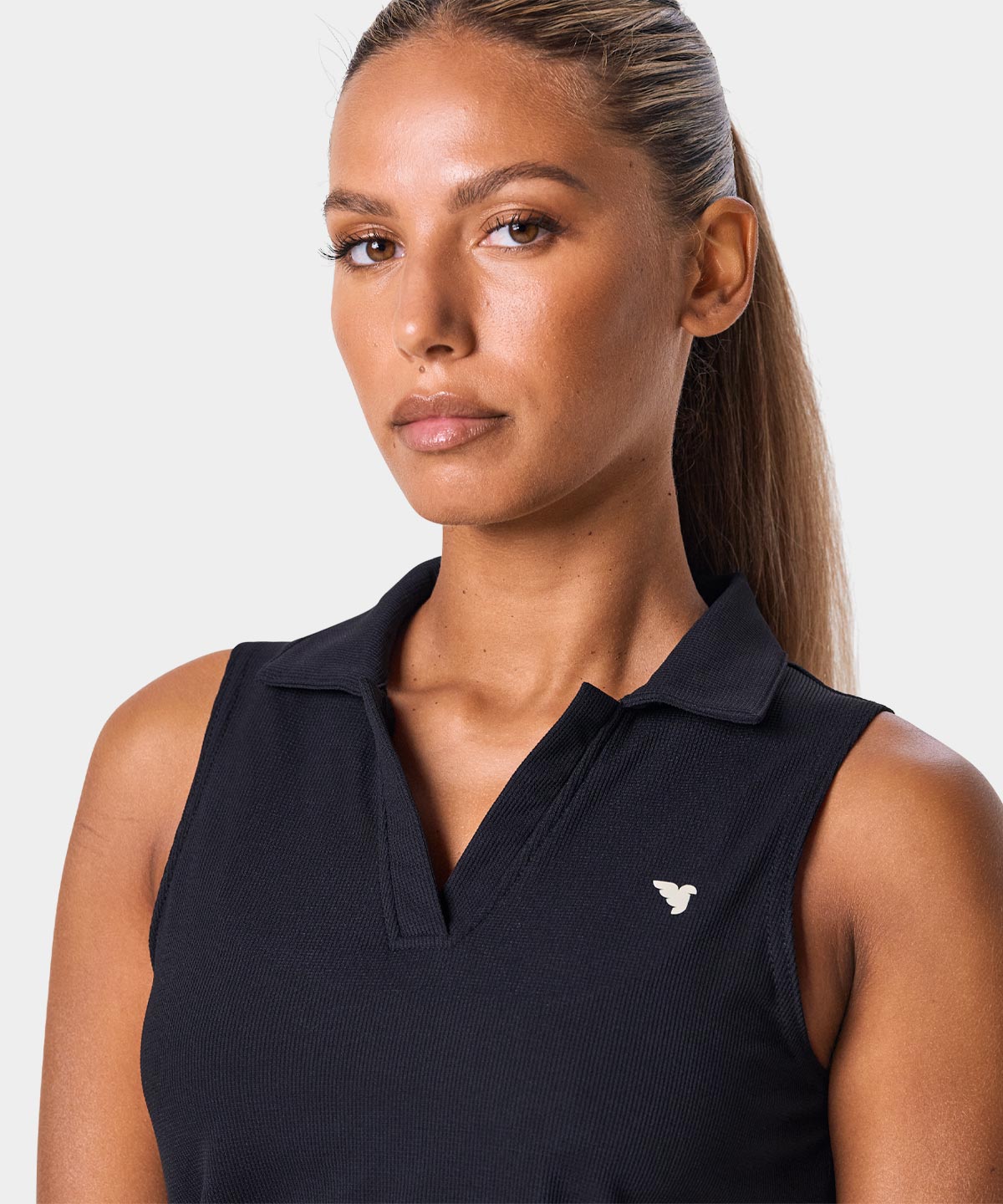 Ora Black Sleeveless Shirt Macade Golf