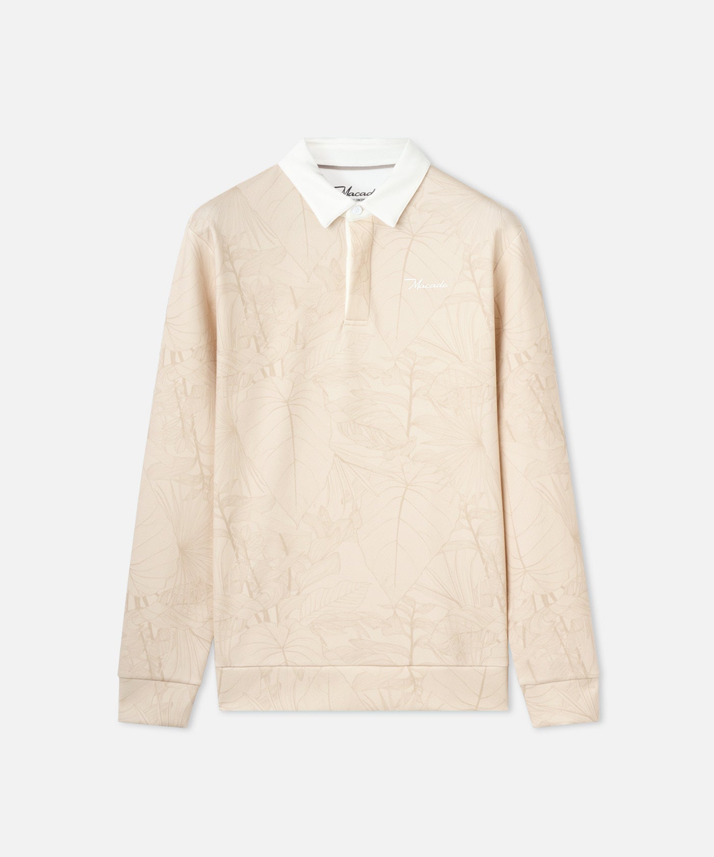 Rae Palm Polo Sweatshirt