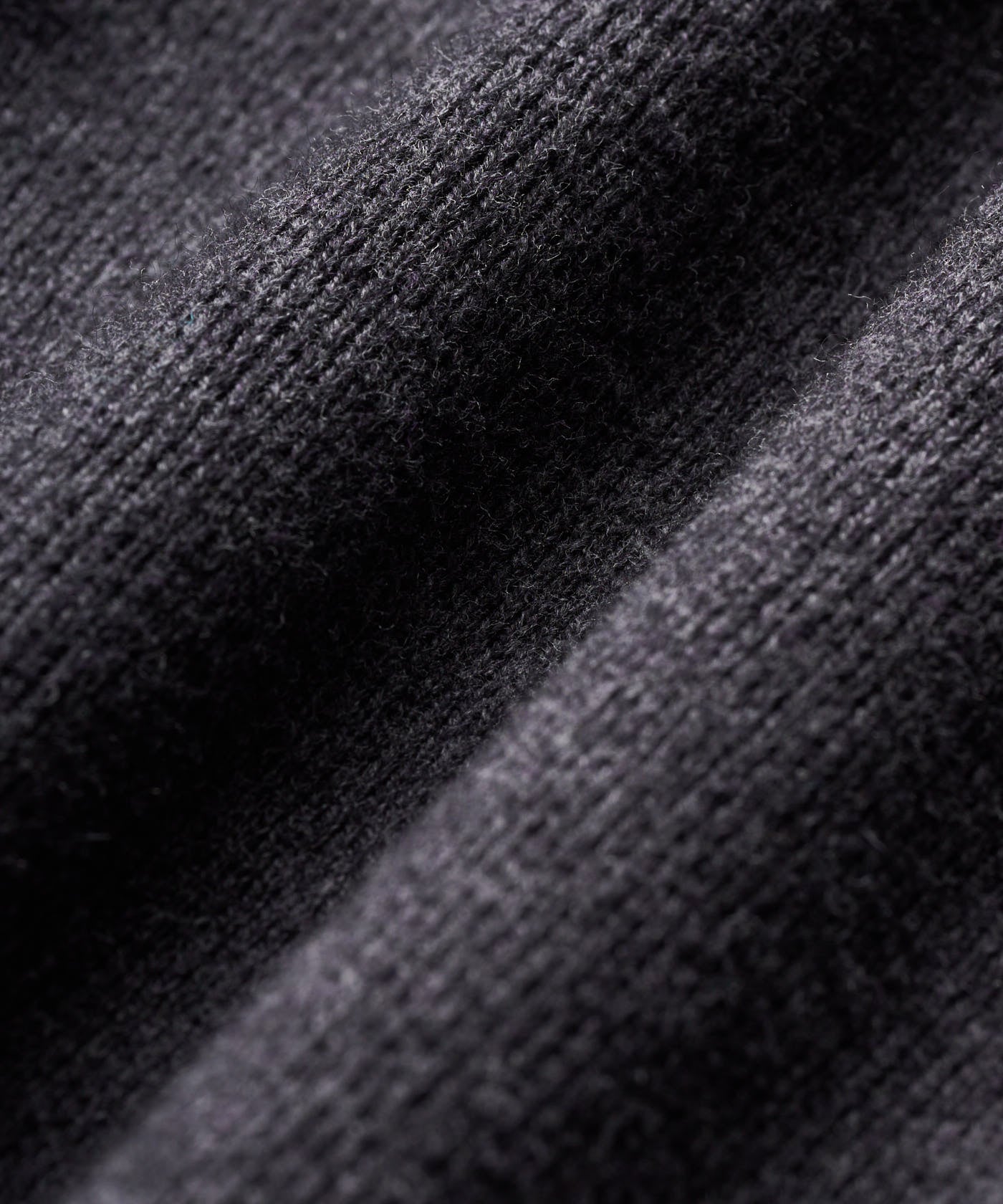 Slate Grey Intarsia Knit Crewneck