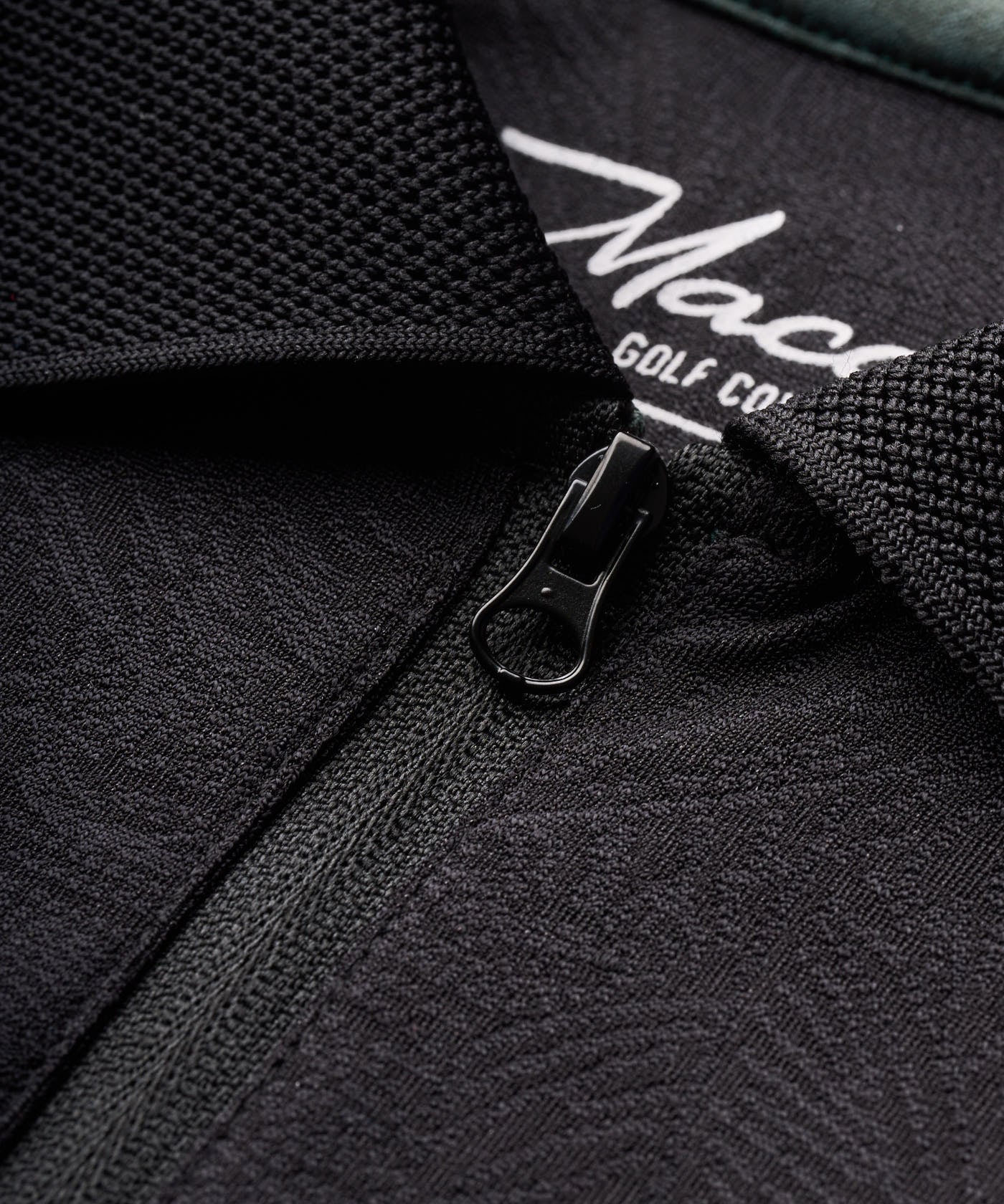 Lace Paisley Zip Shirt - Black