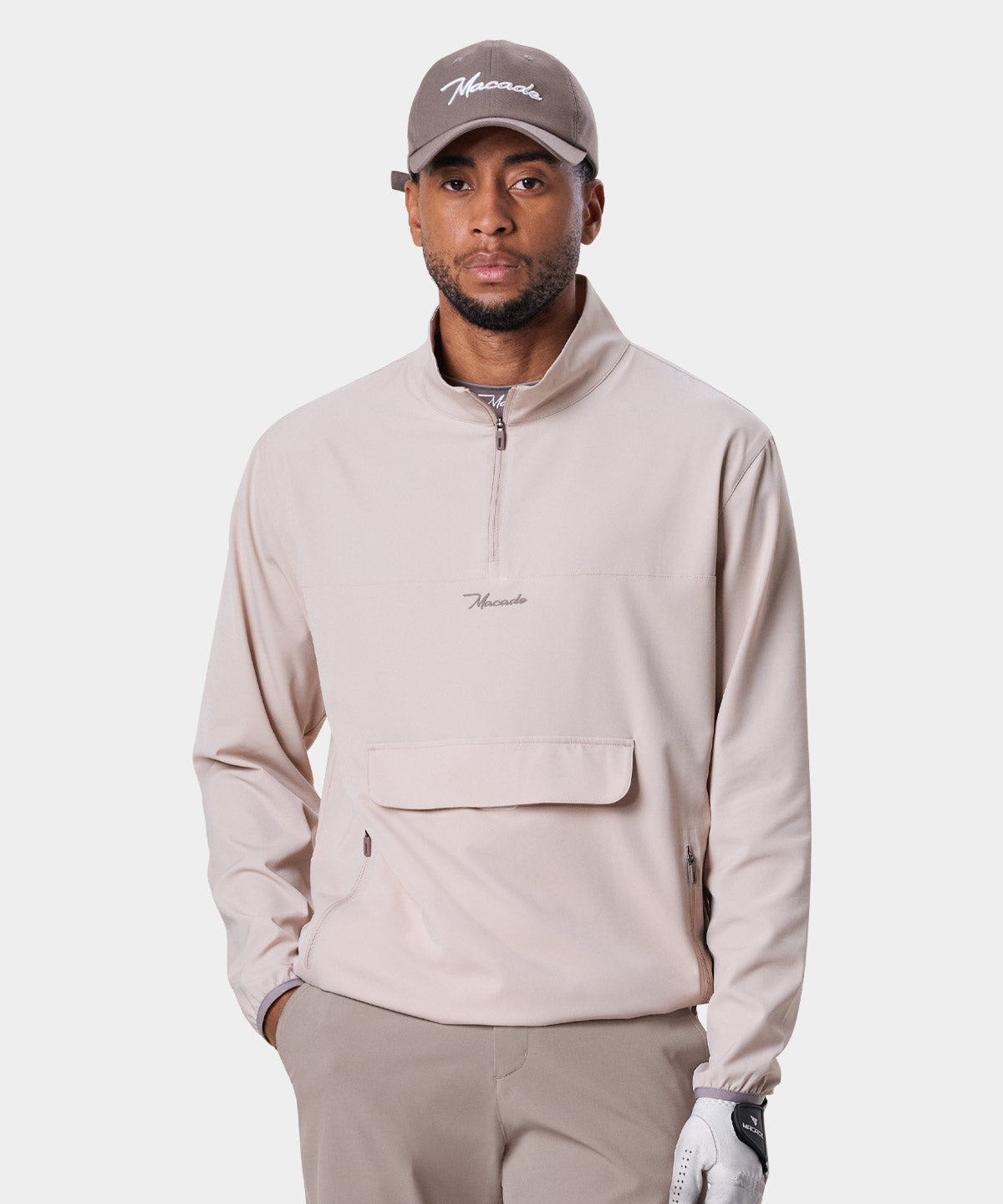 Tan TX Range Anorak Macade Golf