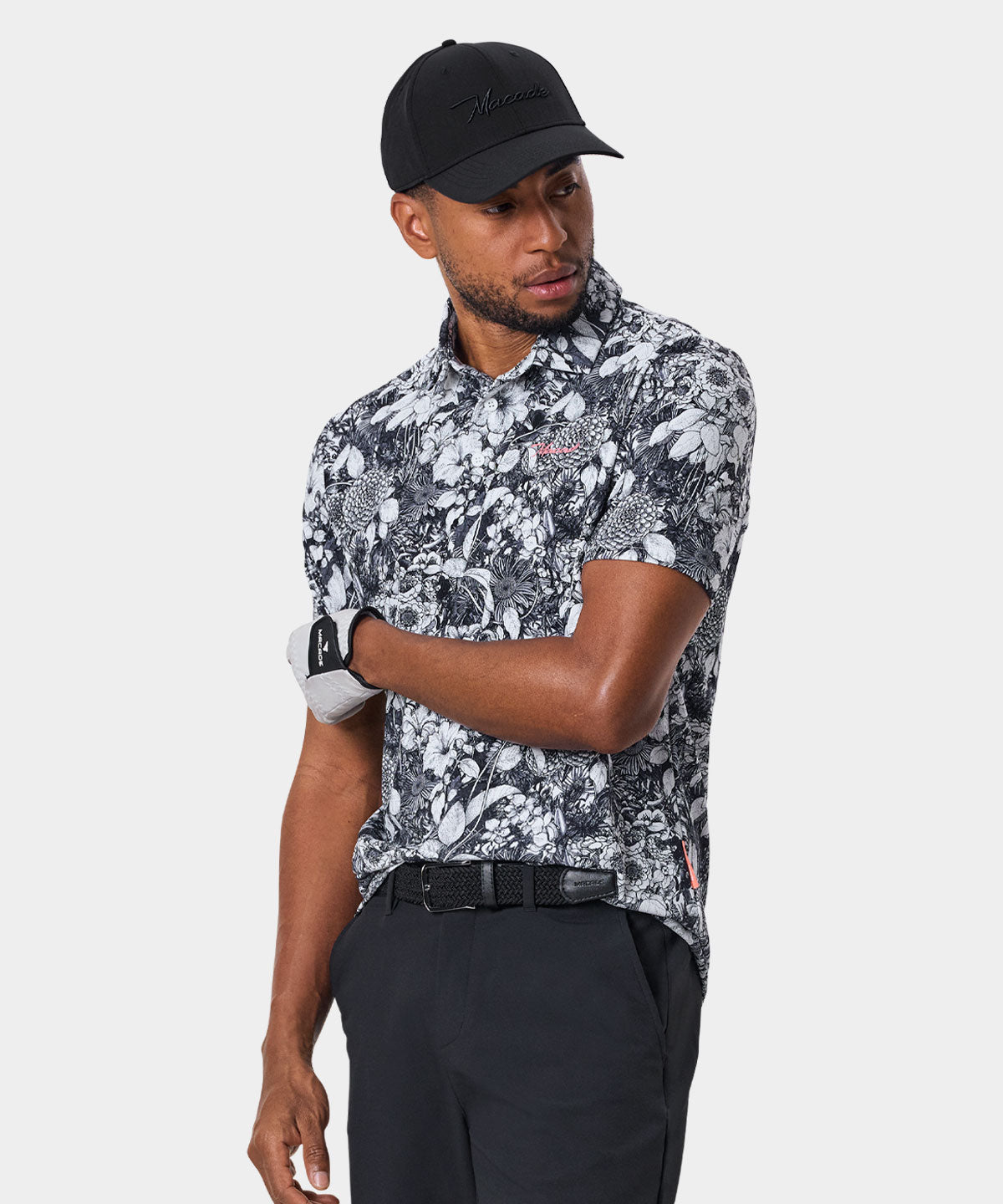Tate Floral AR Shirt Macade Golf