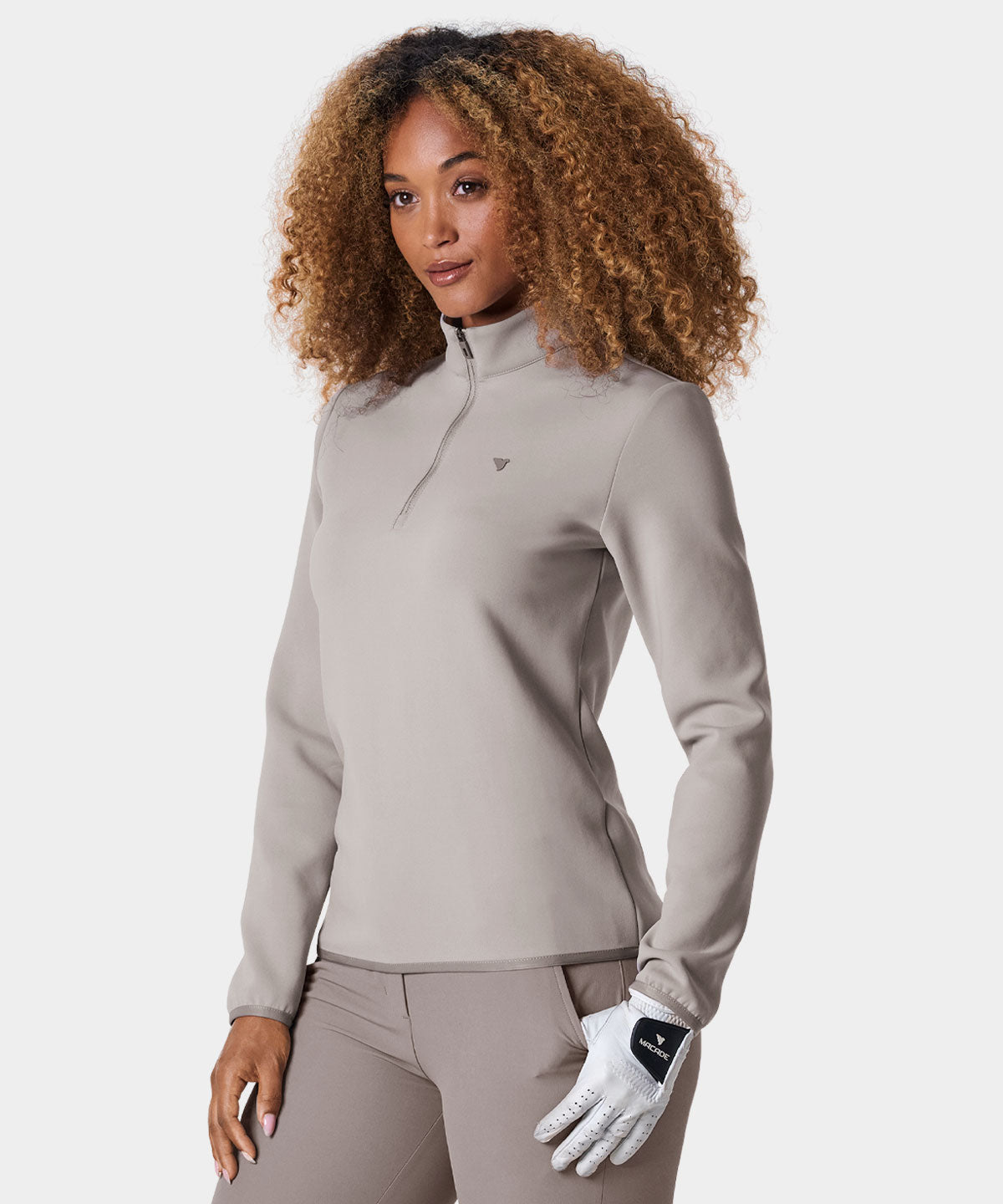 Taupe Therma Quarter Zip