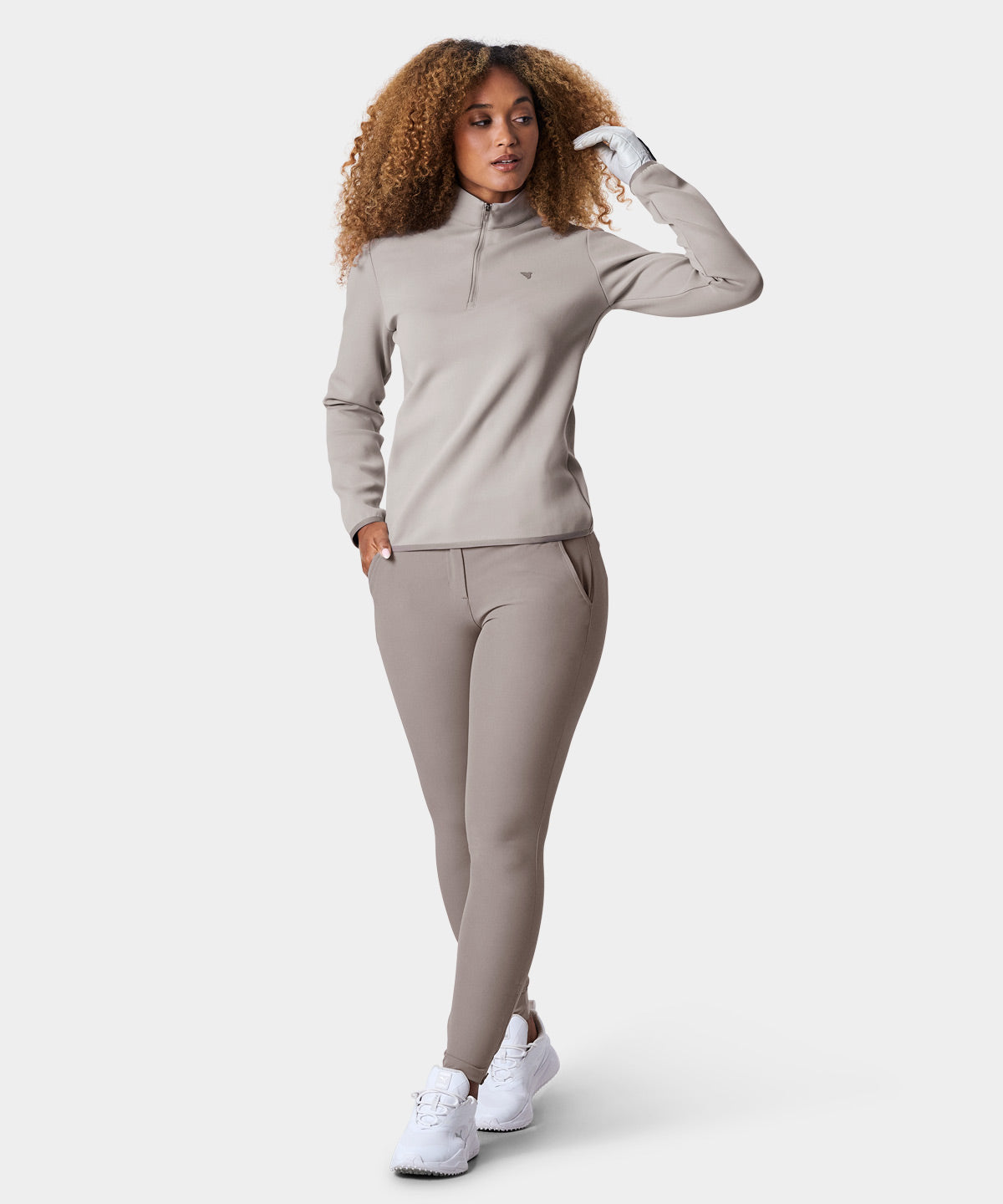 Taupe Therma Quarter Zip