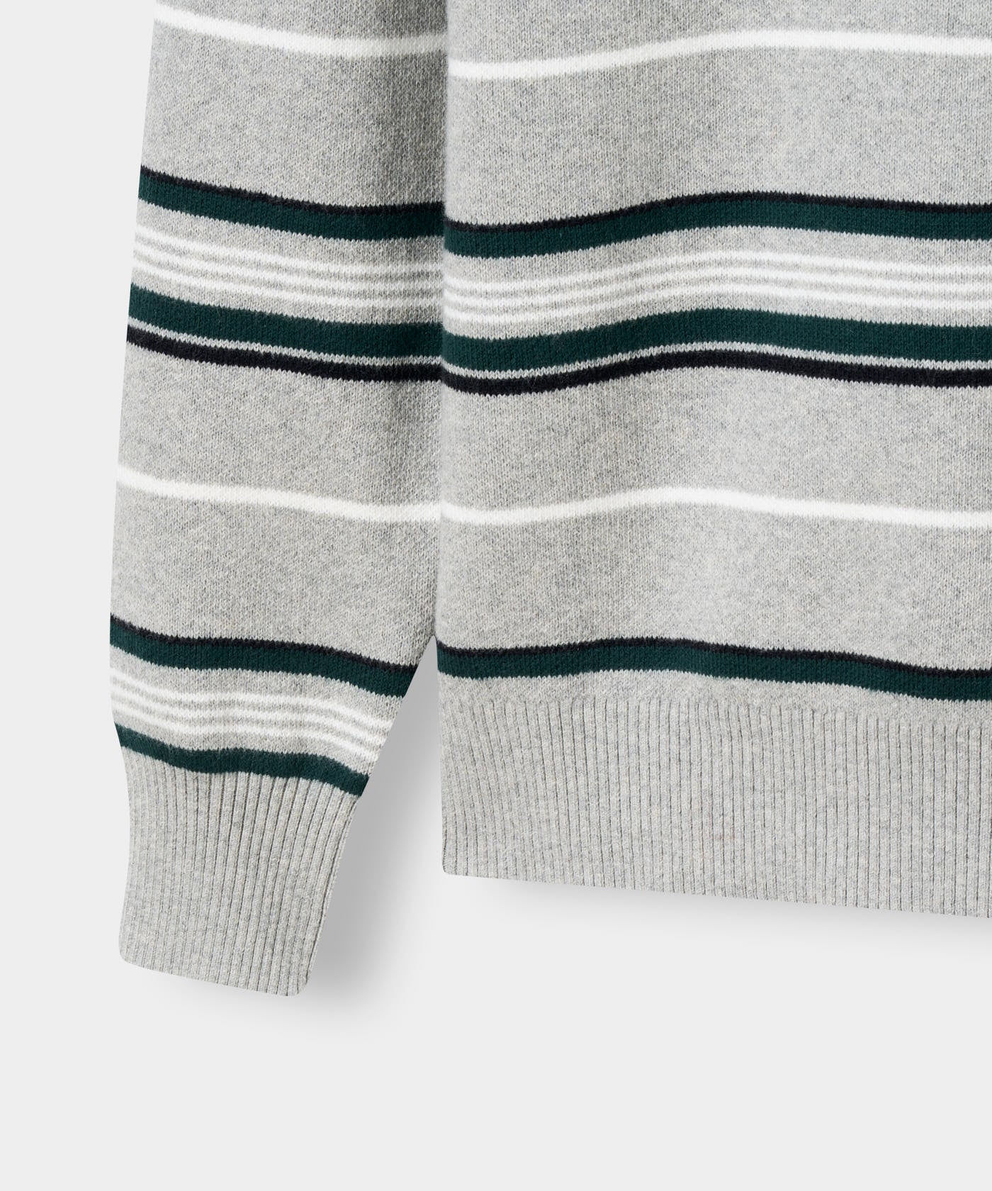 Theo Knit Polo Sweater - Grey Melange