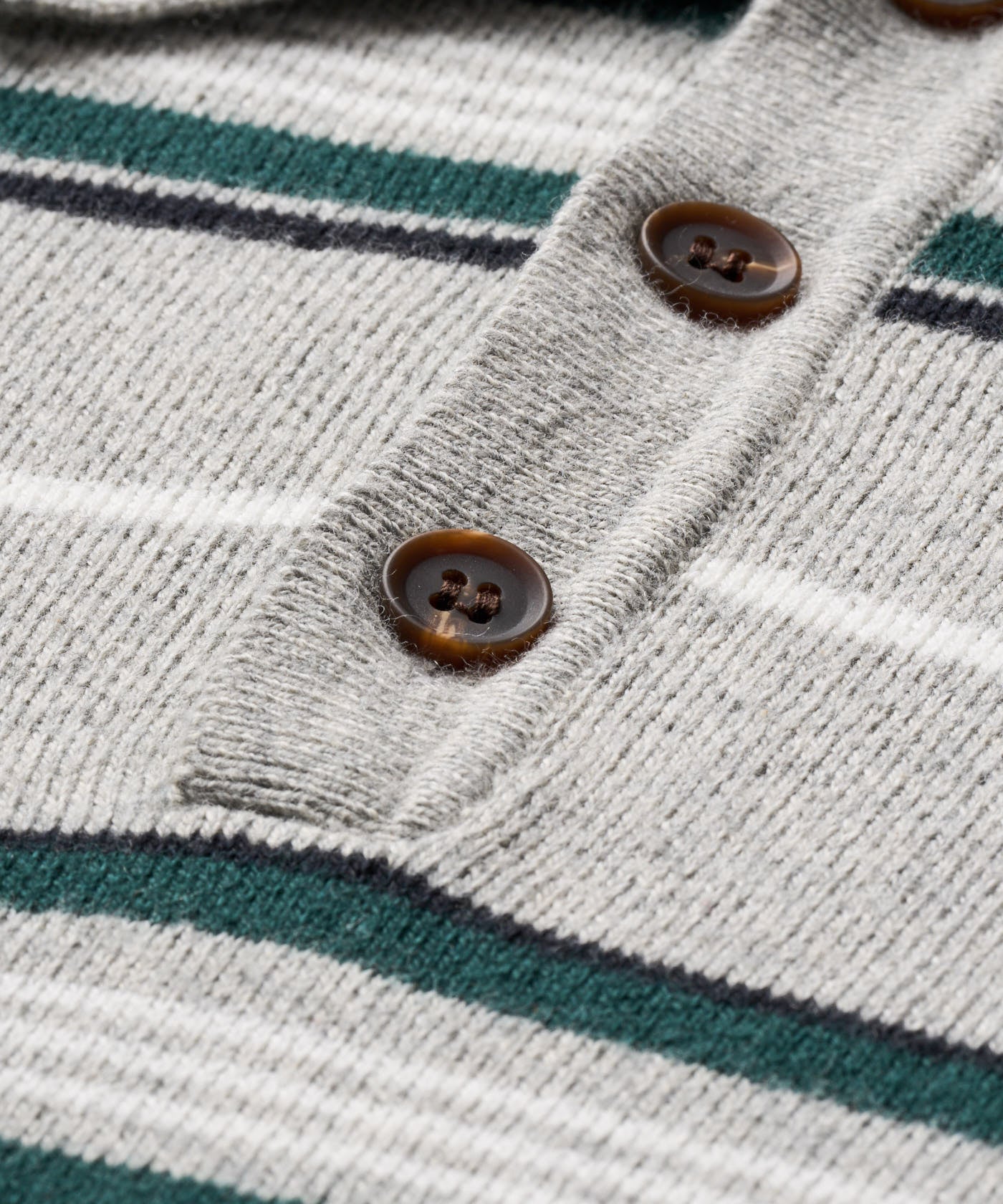 Theo Knit Polo Sweater - Grey Melange
